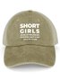 Men's /Women's Short Girls God Only Things Grow Until They Perfect  Funny Graphic Printing Regular Fit Washed Mesh Back Baseball Cap