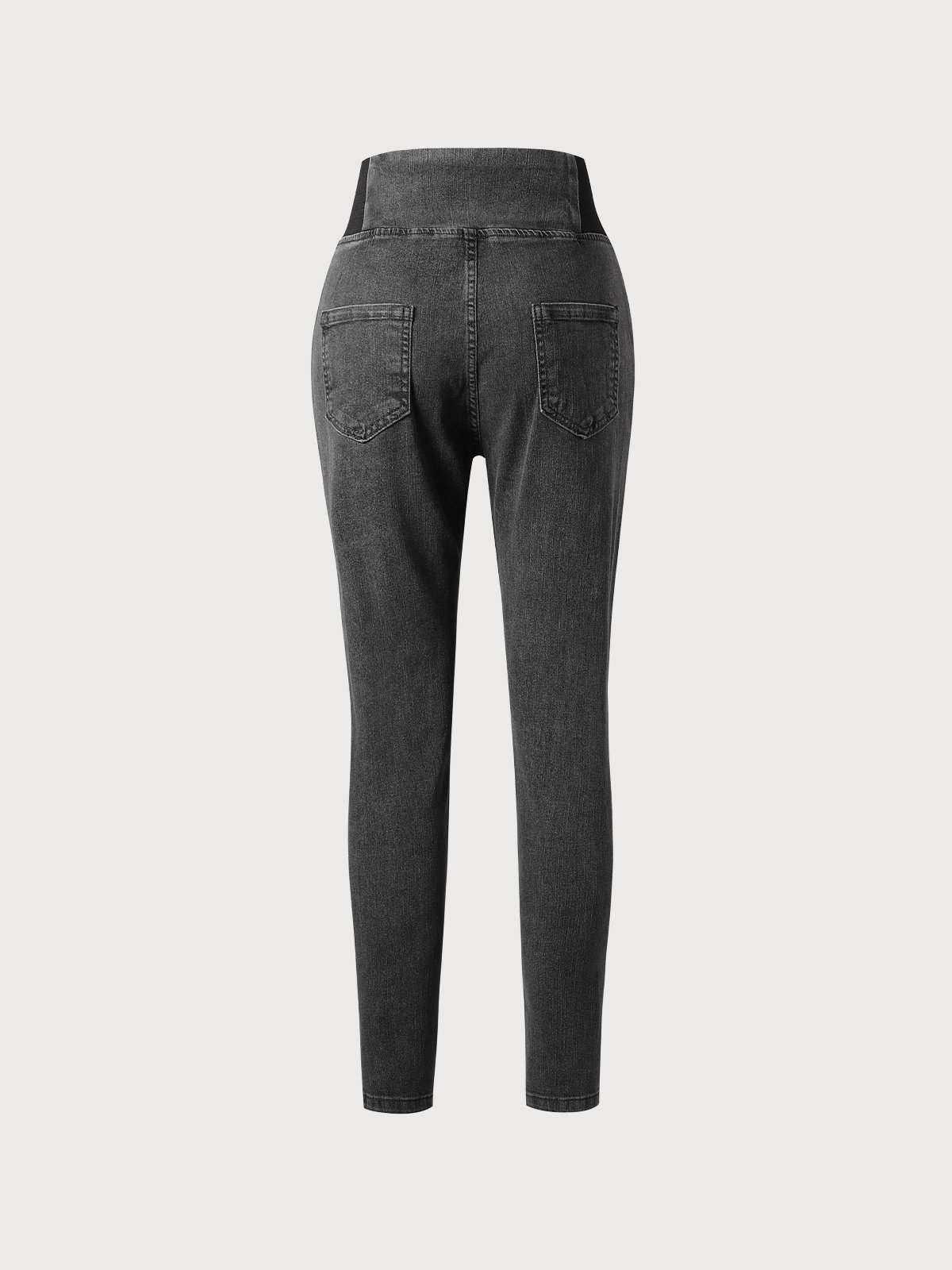Tight  Plain Pocket Denim Jeans
