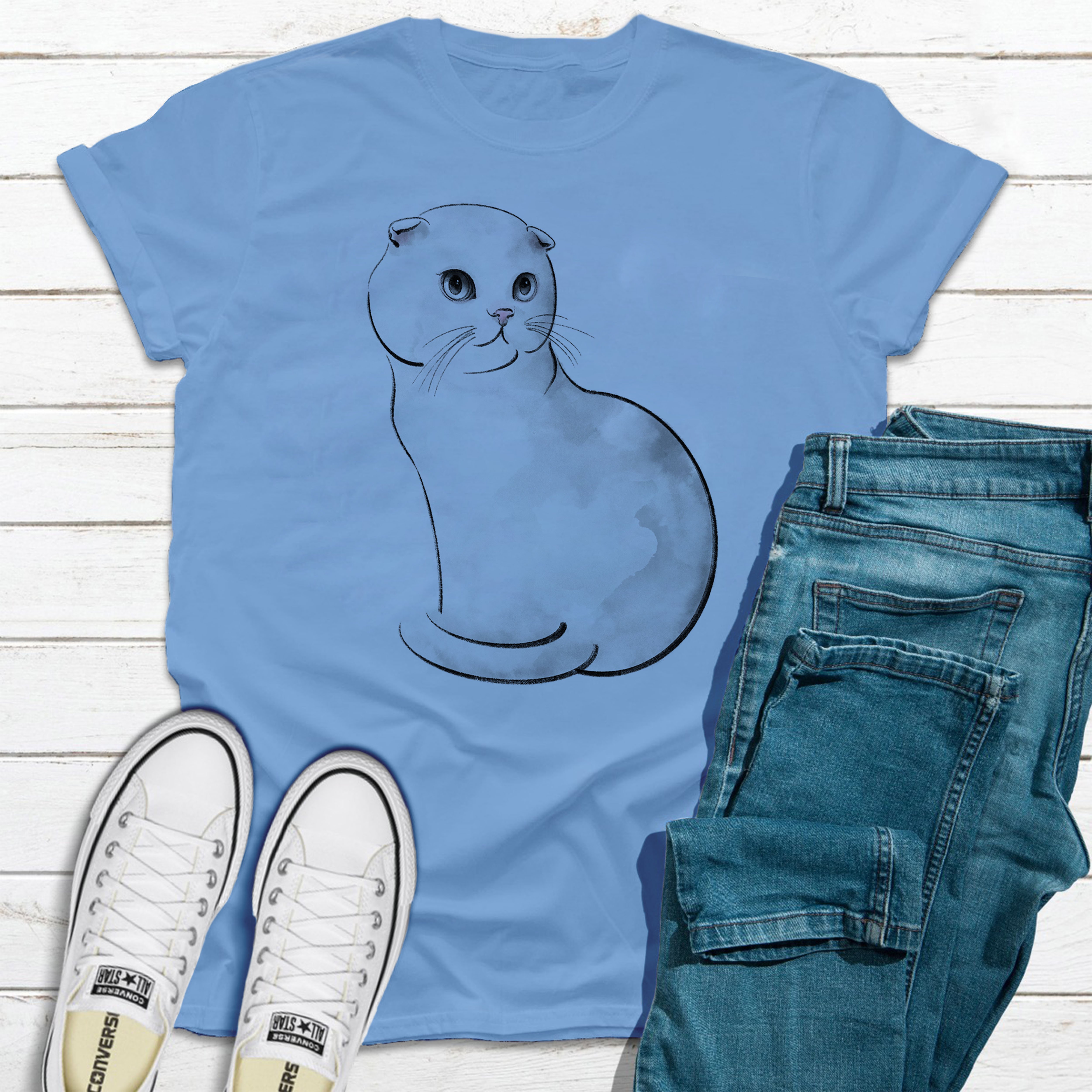 Cat Women's printed T-shirt