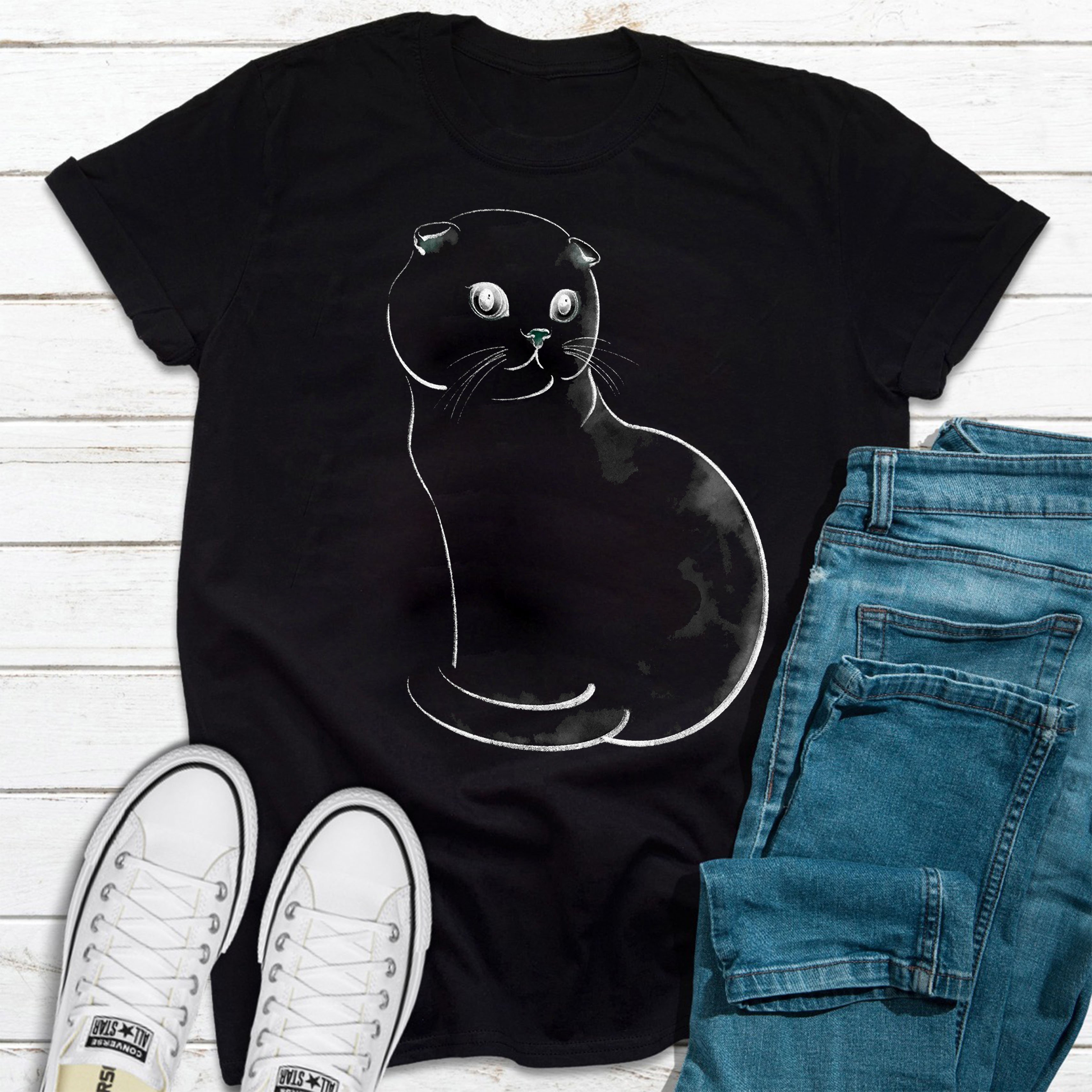 Cat Women's printed T-shirt