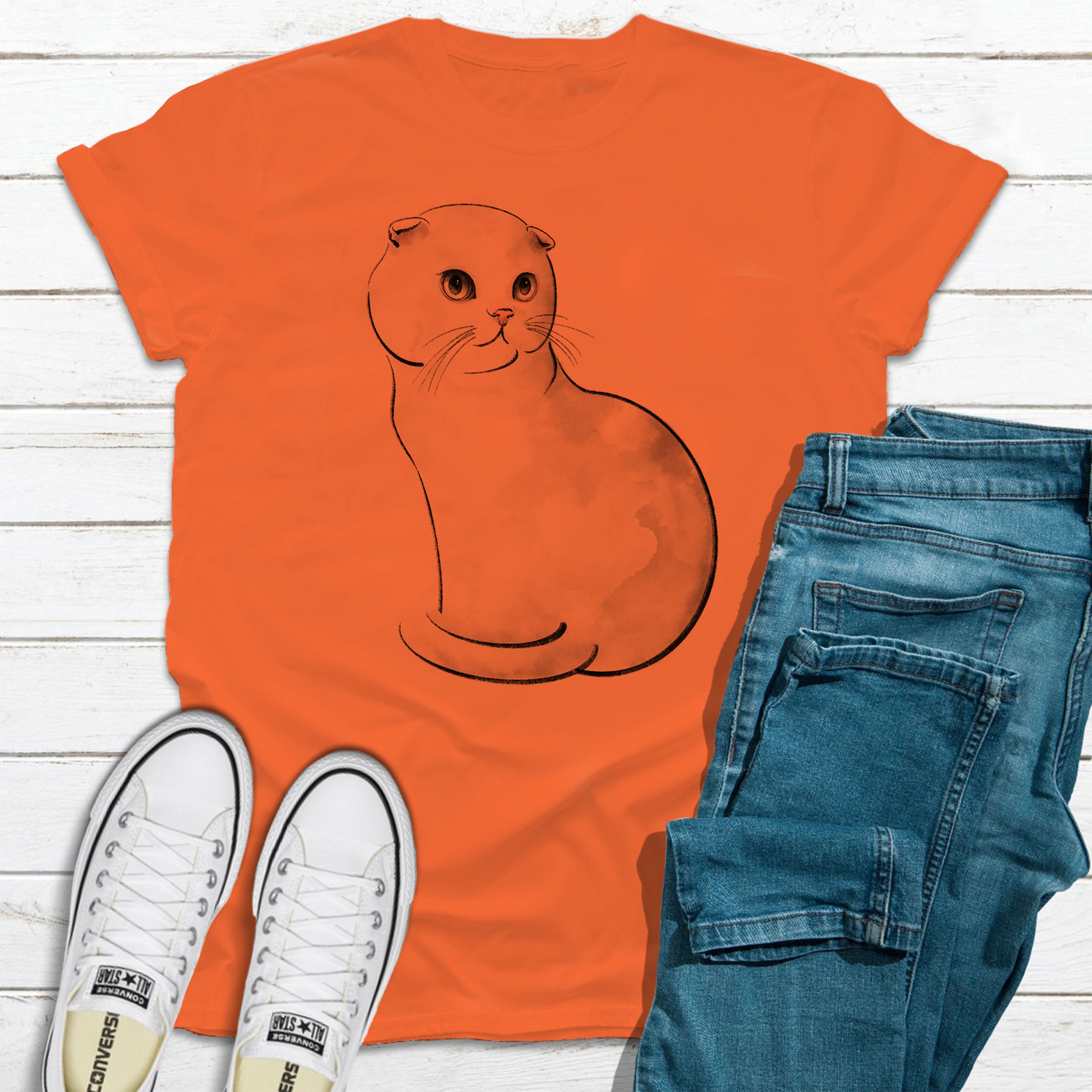 Cat Women's printed T-shirt