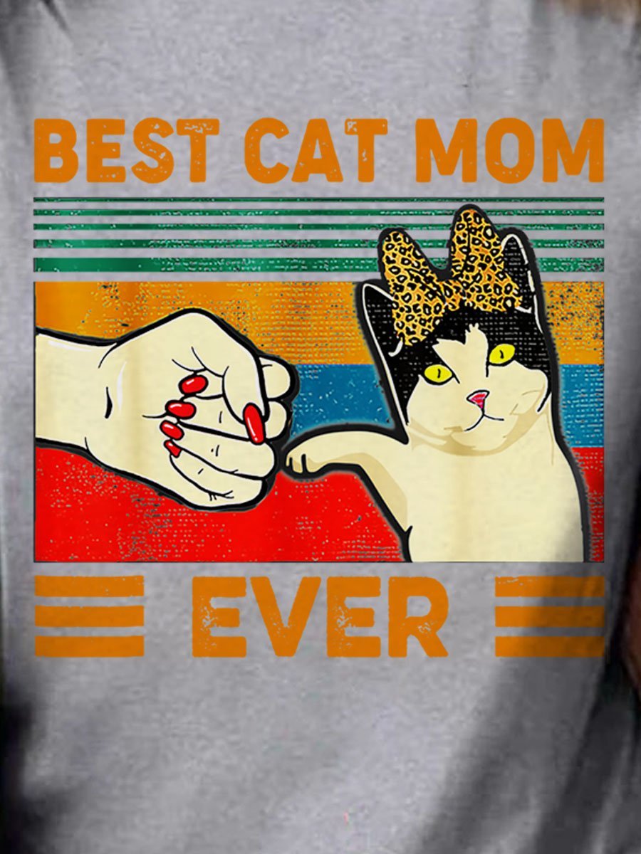 The Best Cat Mam Graphic Tee