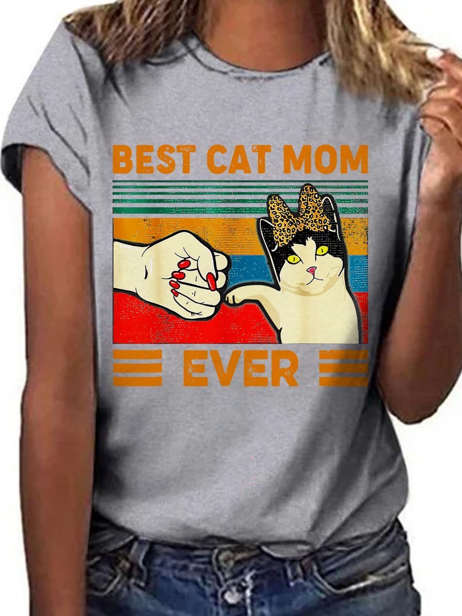 The Best Cat Mam Graphic Tee