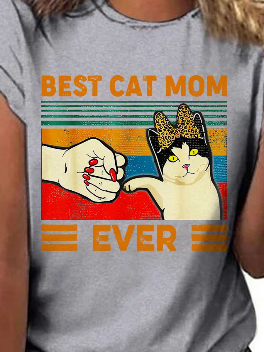 The Best Cat Mam Graphic Tee