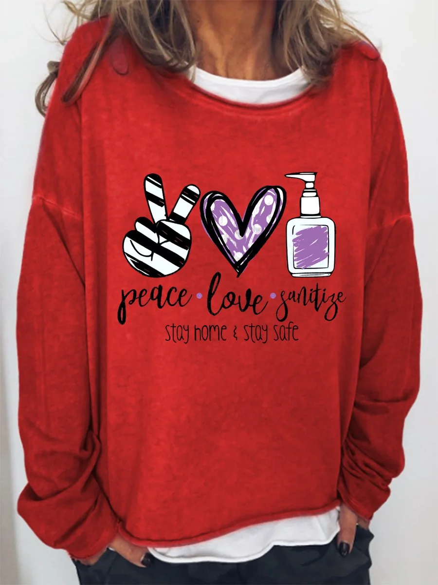 Peace Love Women's Sweatshirt