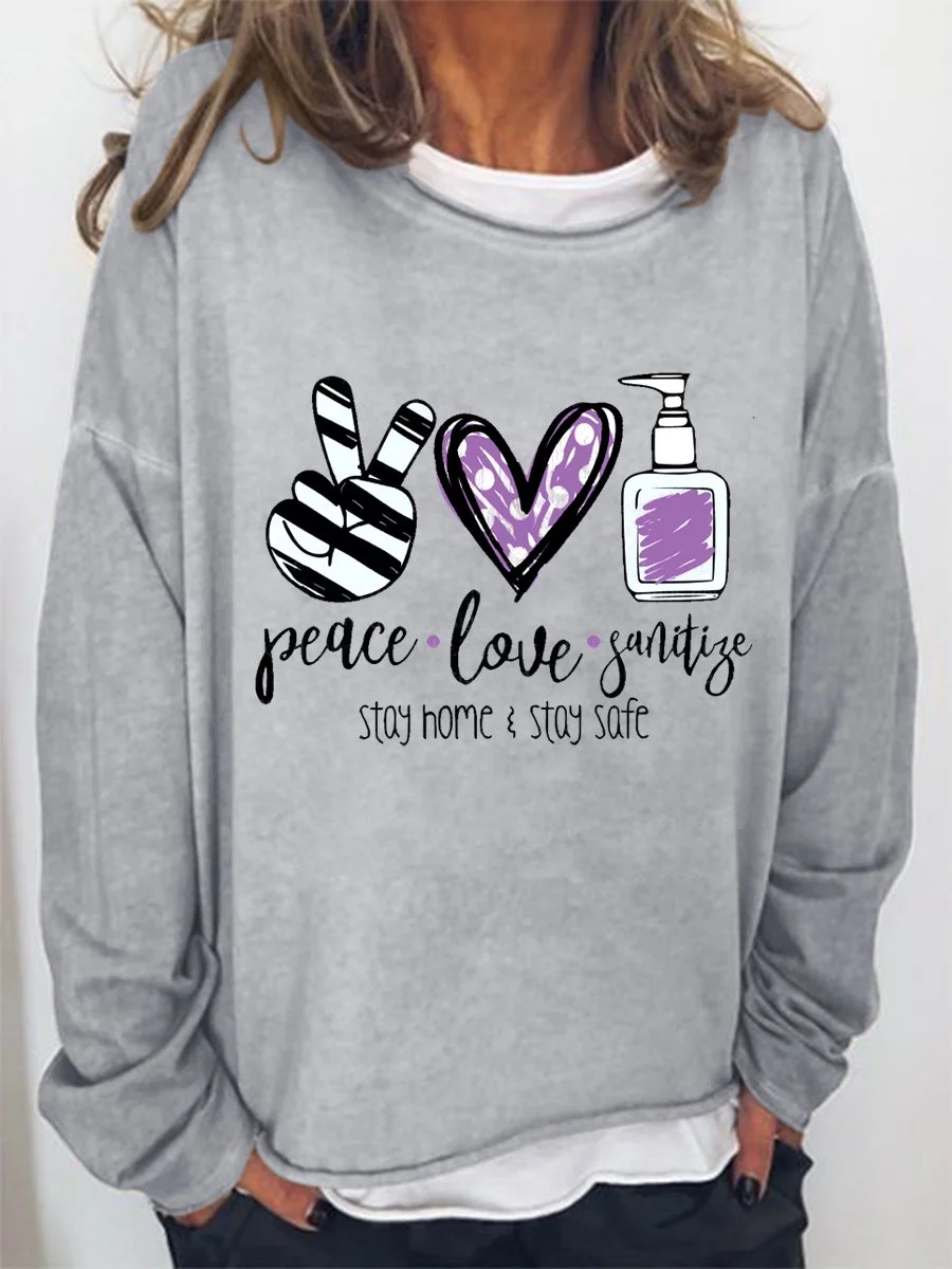 Peace Love Women's Sweatshirt