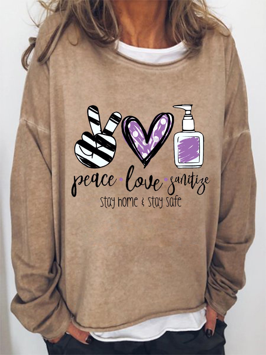 Peace Love Women's Sweatshirt