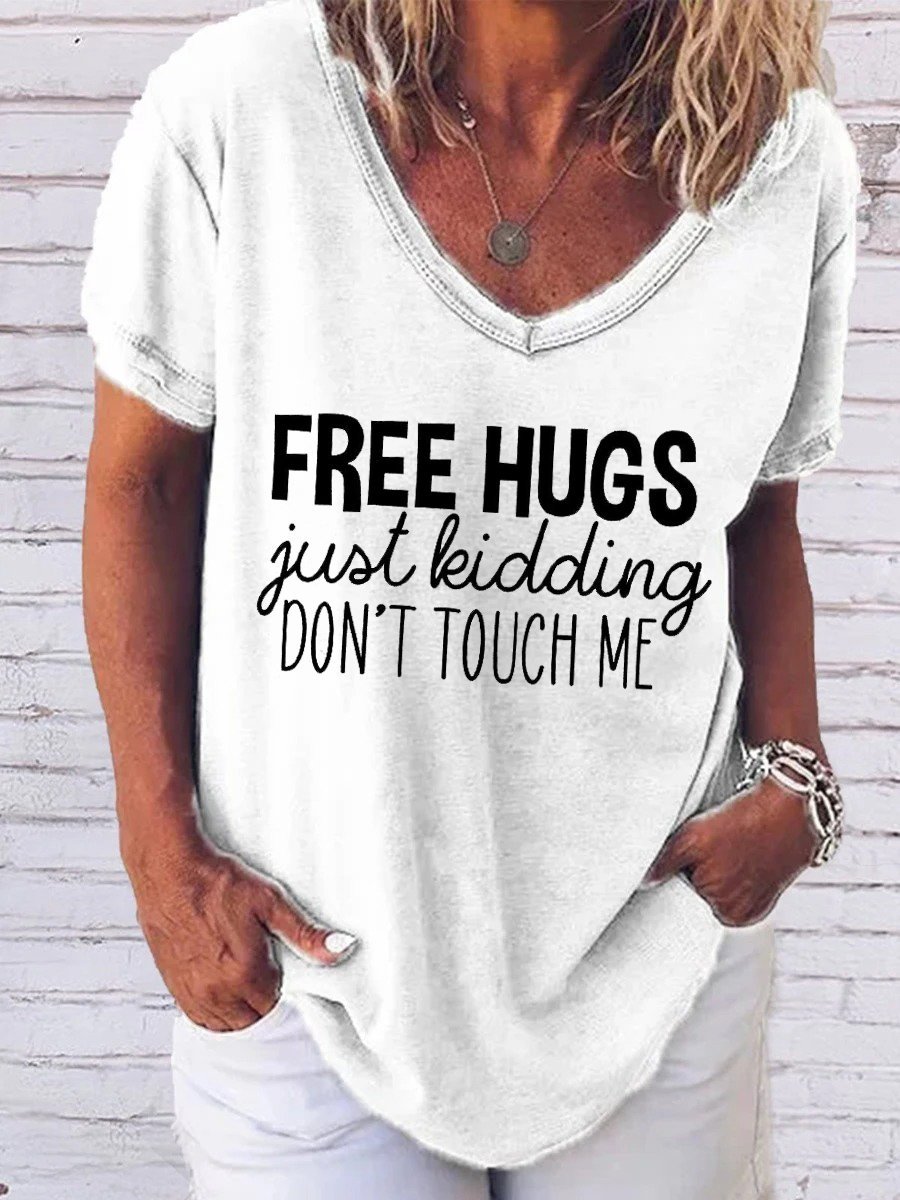 Free Hugs Just Kidding Women's Shirt