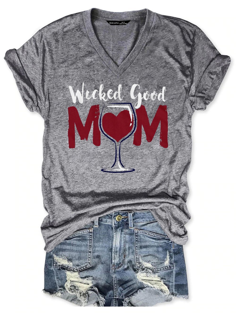 Wicked Good Mom Wine Tee