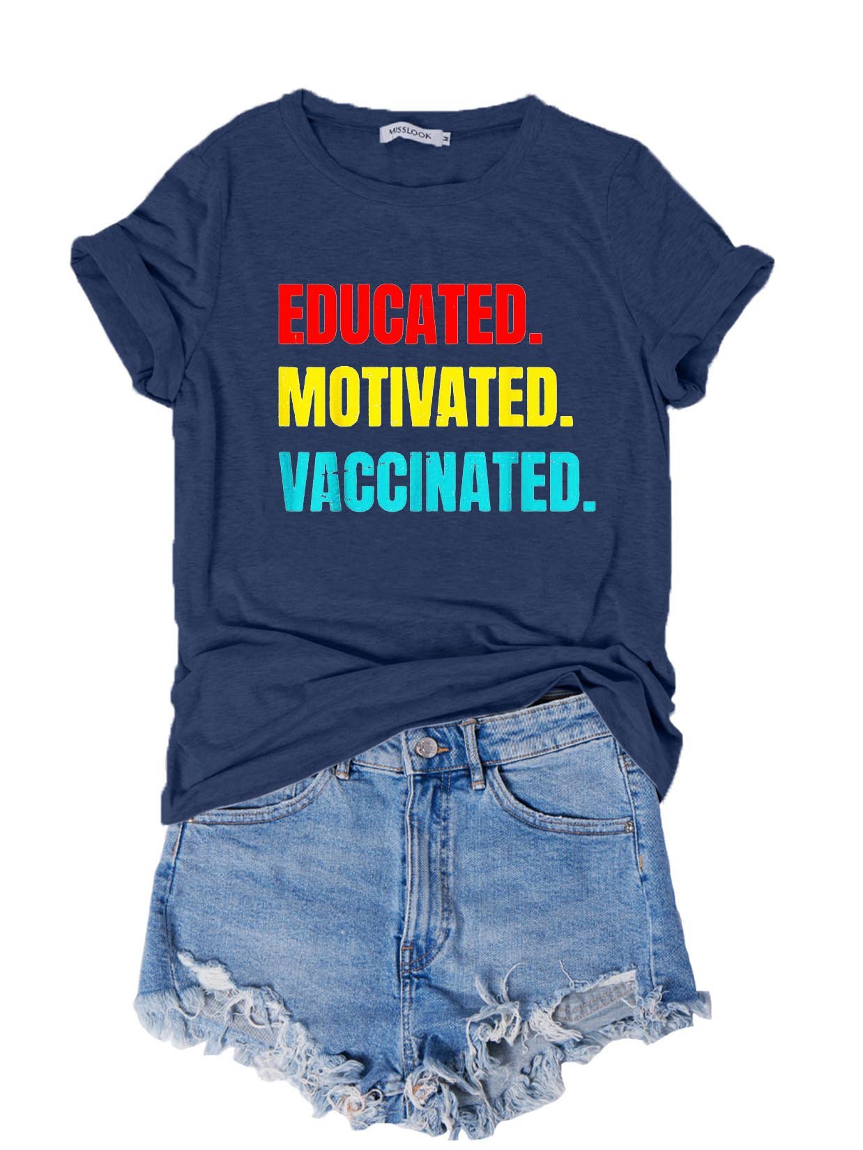 Educated Motivated Vaccinated T-Shirt