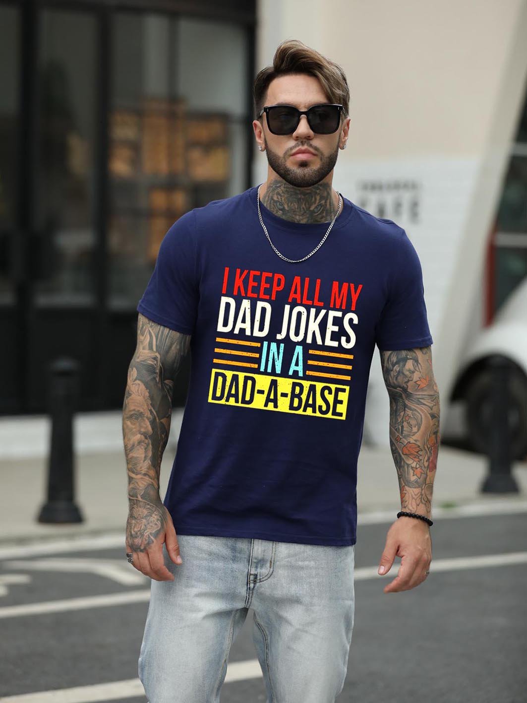 I Keep All My Dad Jokes In A Dad-a-base Shirt