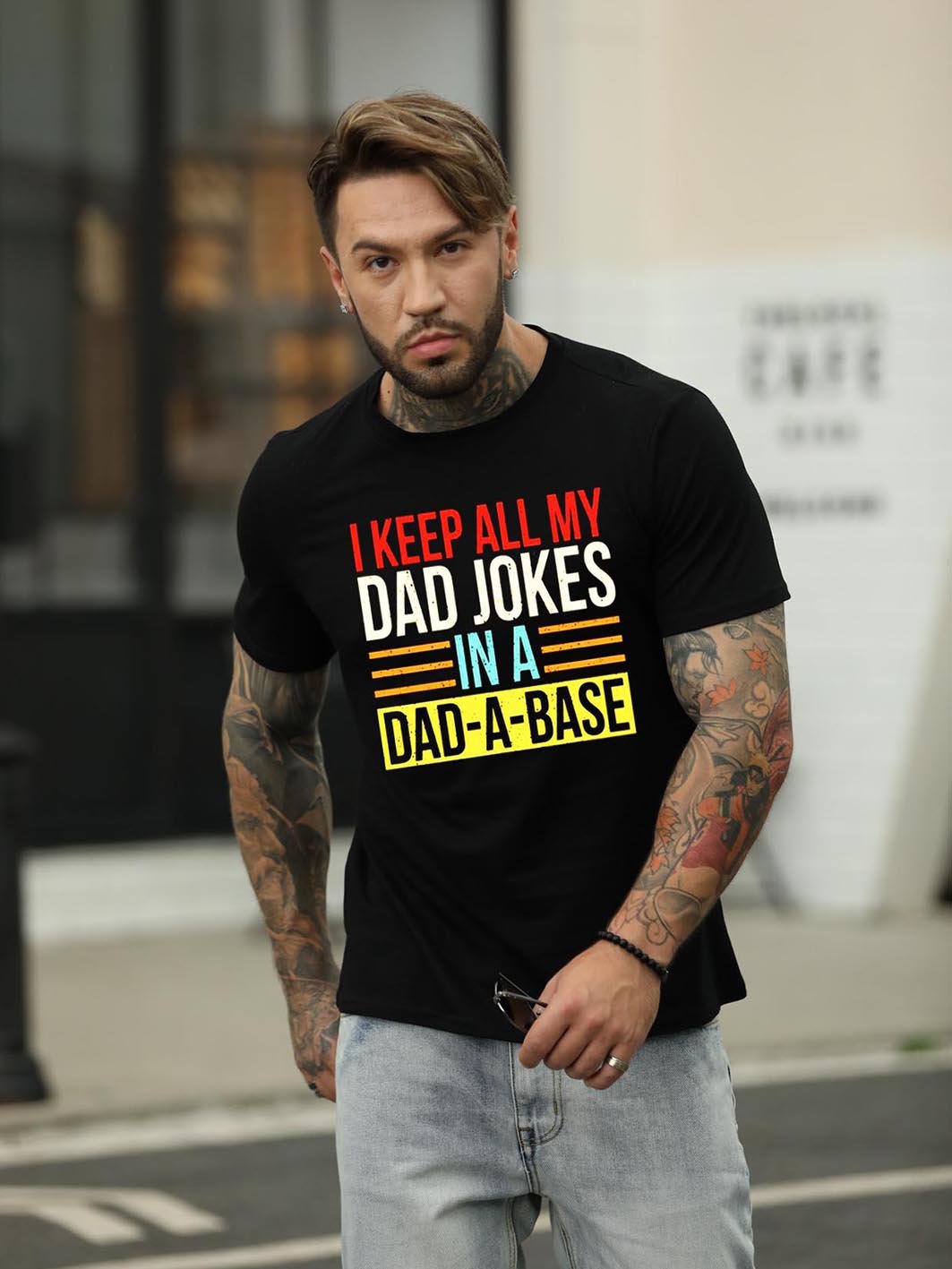 I Keep All My Dad Jokes In A Dad-a-base Shirt