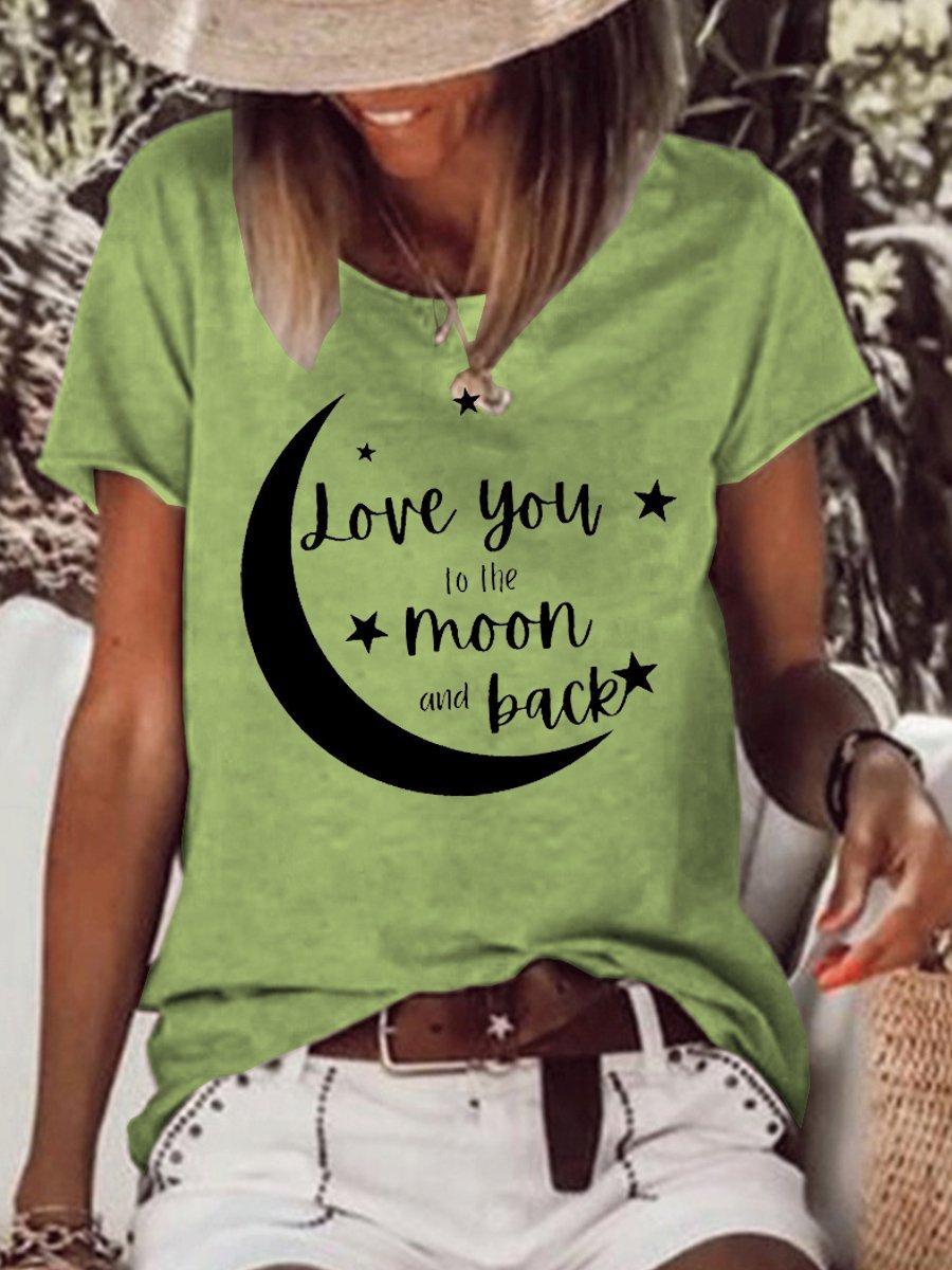 Love You To The Moon And Back Women Tee