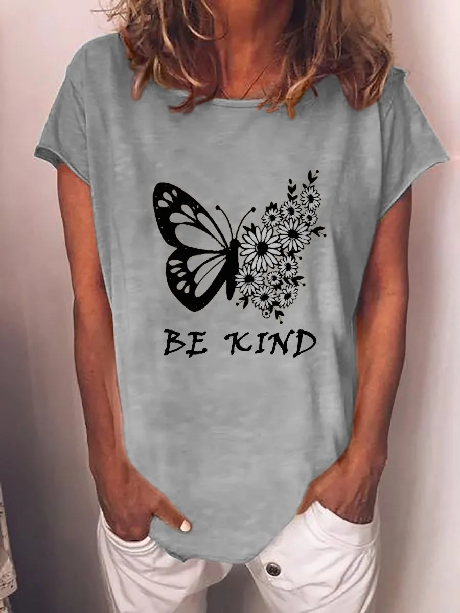 be kind  butterfly tee