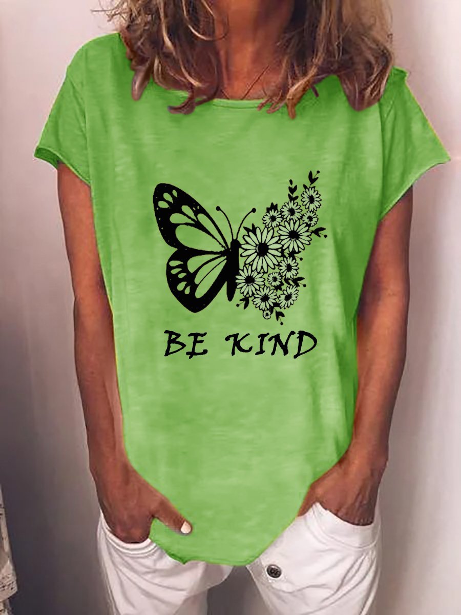 be kind  butterfly tee