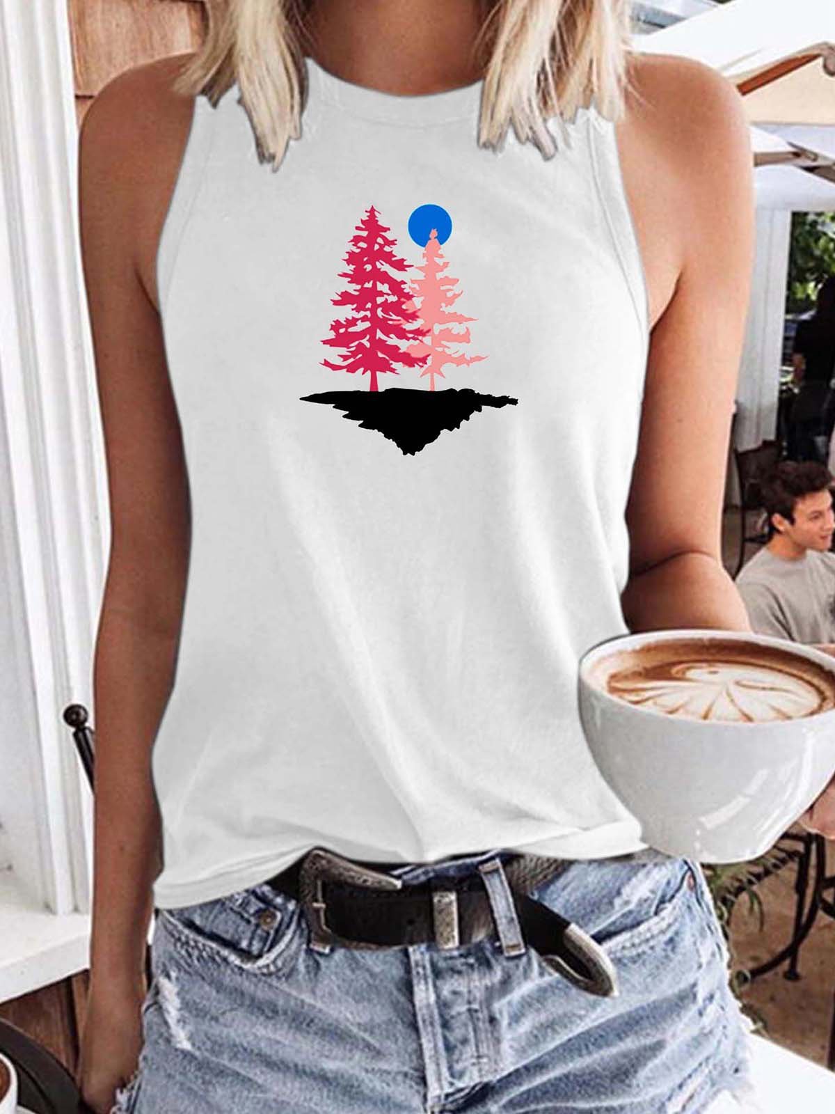 Landscape print Tank Top