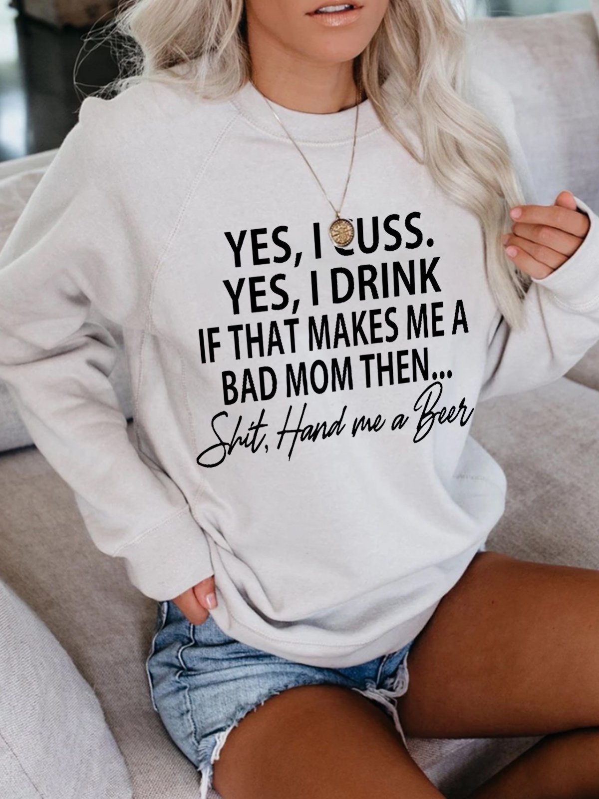 Funny Word Casual Long Sleeve Sweatshirts