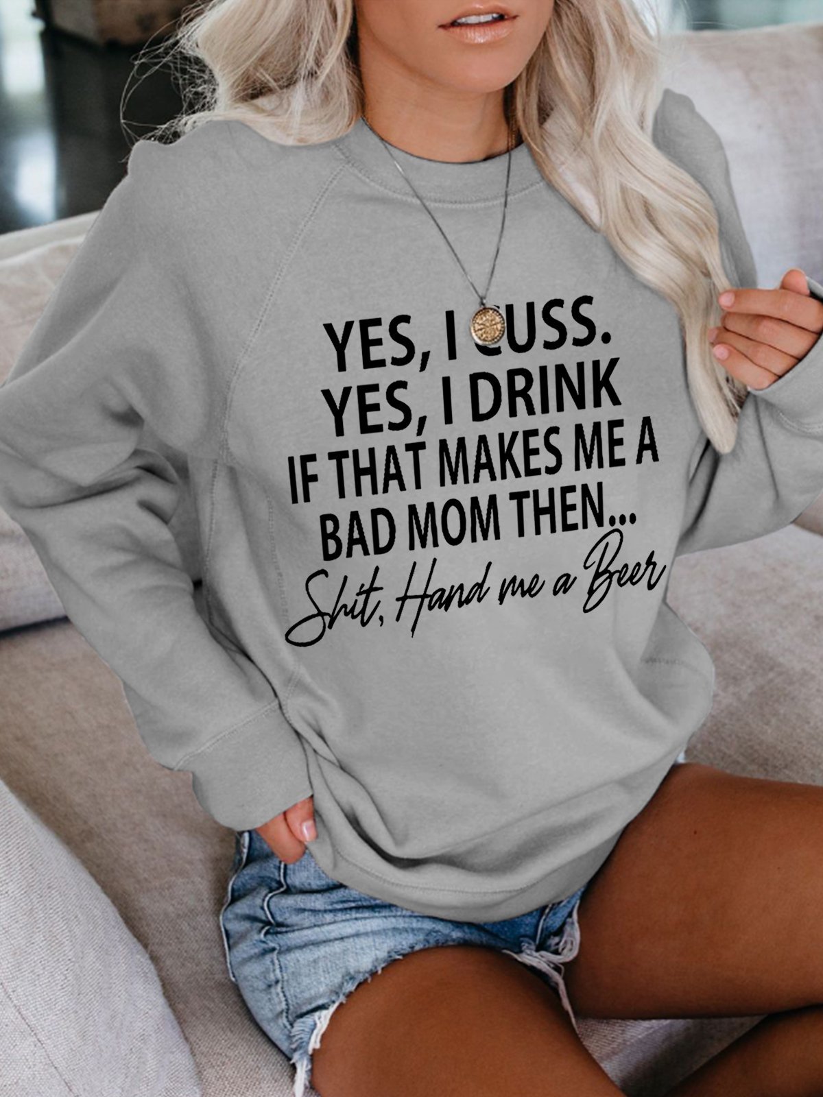 Funny Word Casual Long Sleeve Sweatshirts