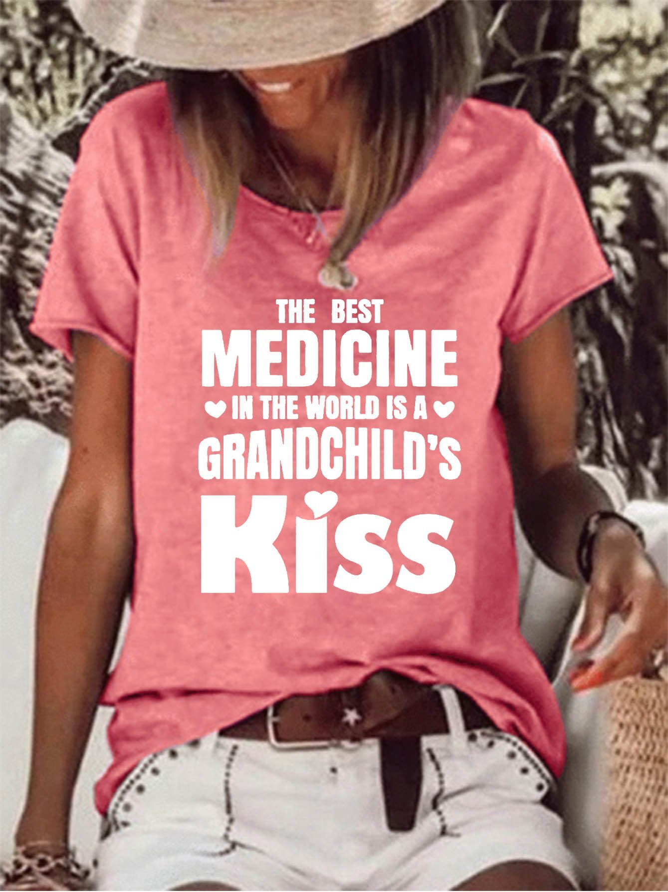 The Best Medicine In The World Is A Grandchild's Kiss T-shirt