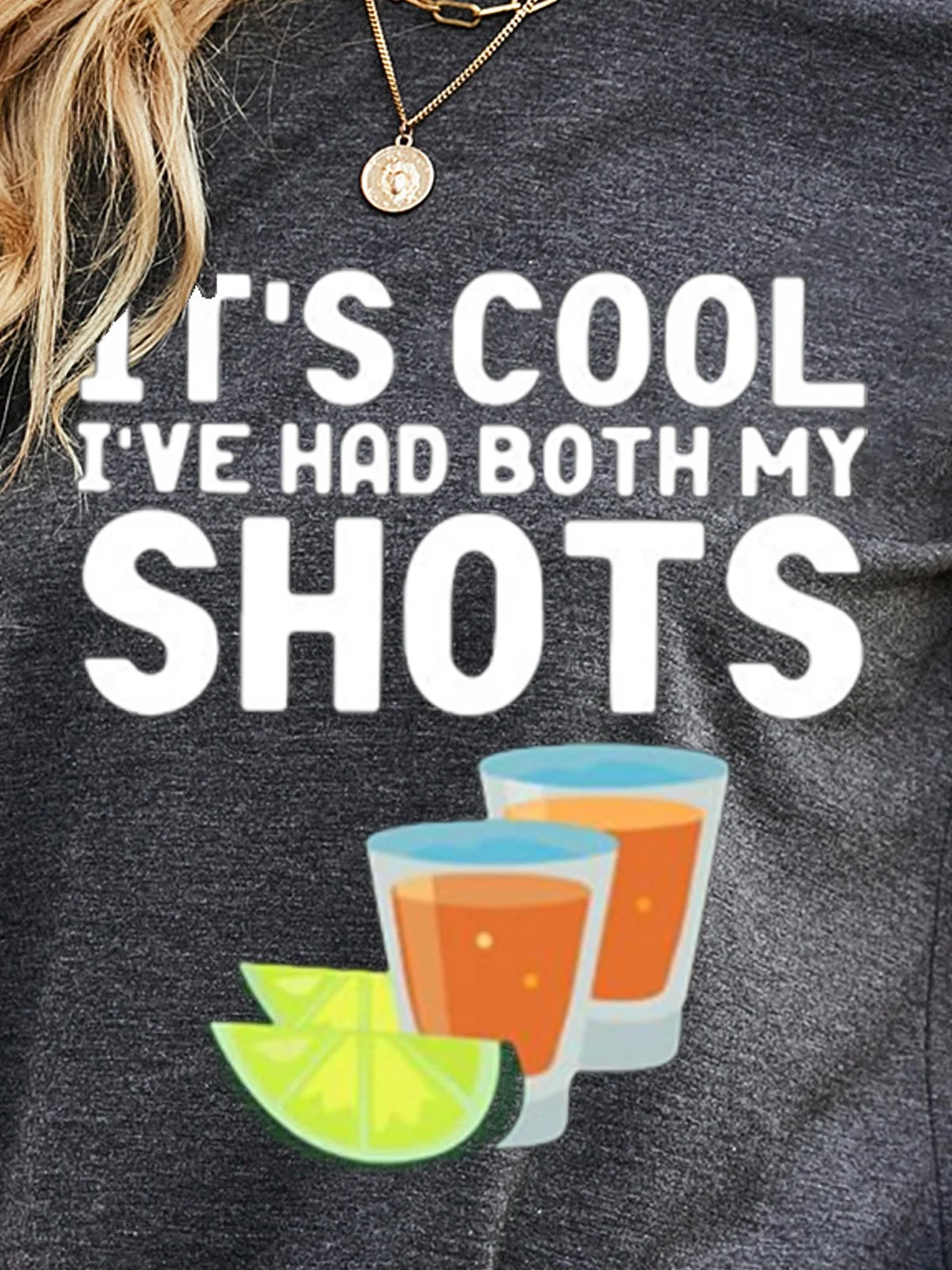 It S Cool I Ve Have Both My Shots Long Sleeve Sweatshirt