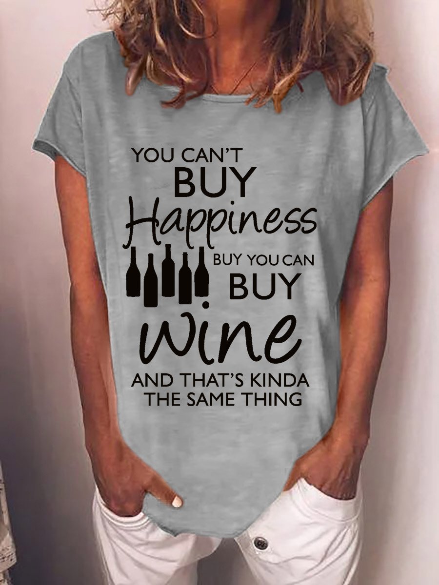 You Can't Buy Happiness But You Can Buy Wine Graphic Tee