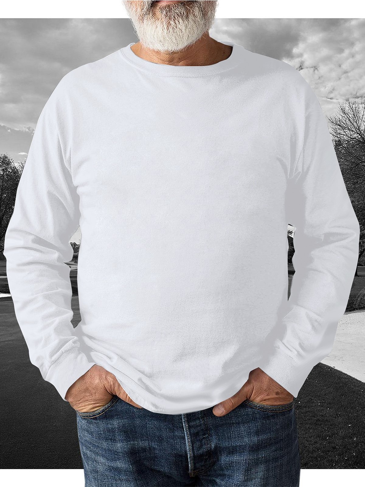 Men's Crew Neck Sweatshirts Father, Grandpa and Uncle's Gift Sweatshirts