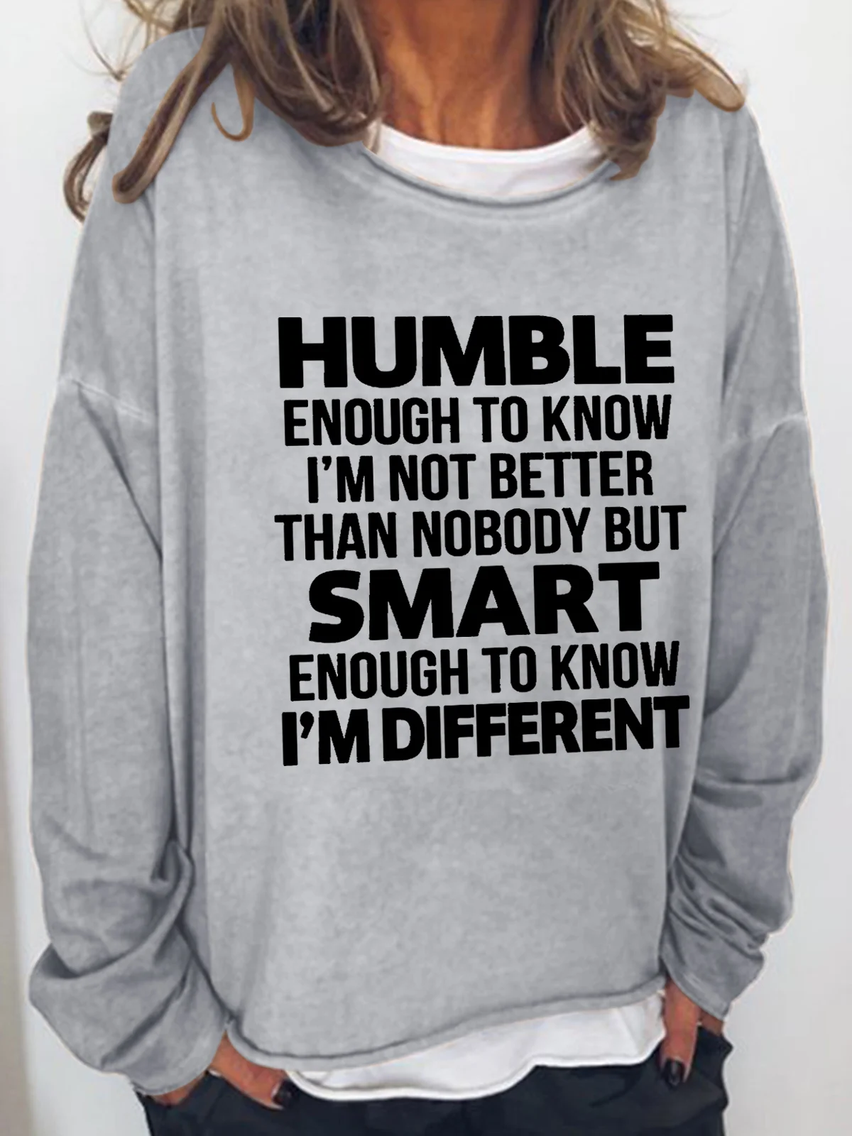 Humble Smart I'm Different Regular Fit Sweatshirts