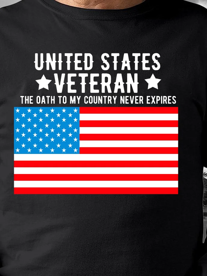 American Veteran Print Men's Sweatshirt