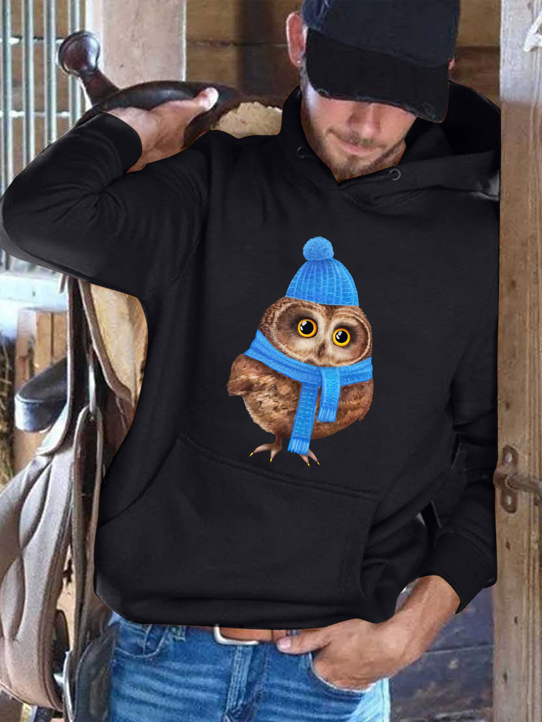 Xmas owl Men's sweatshirt