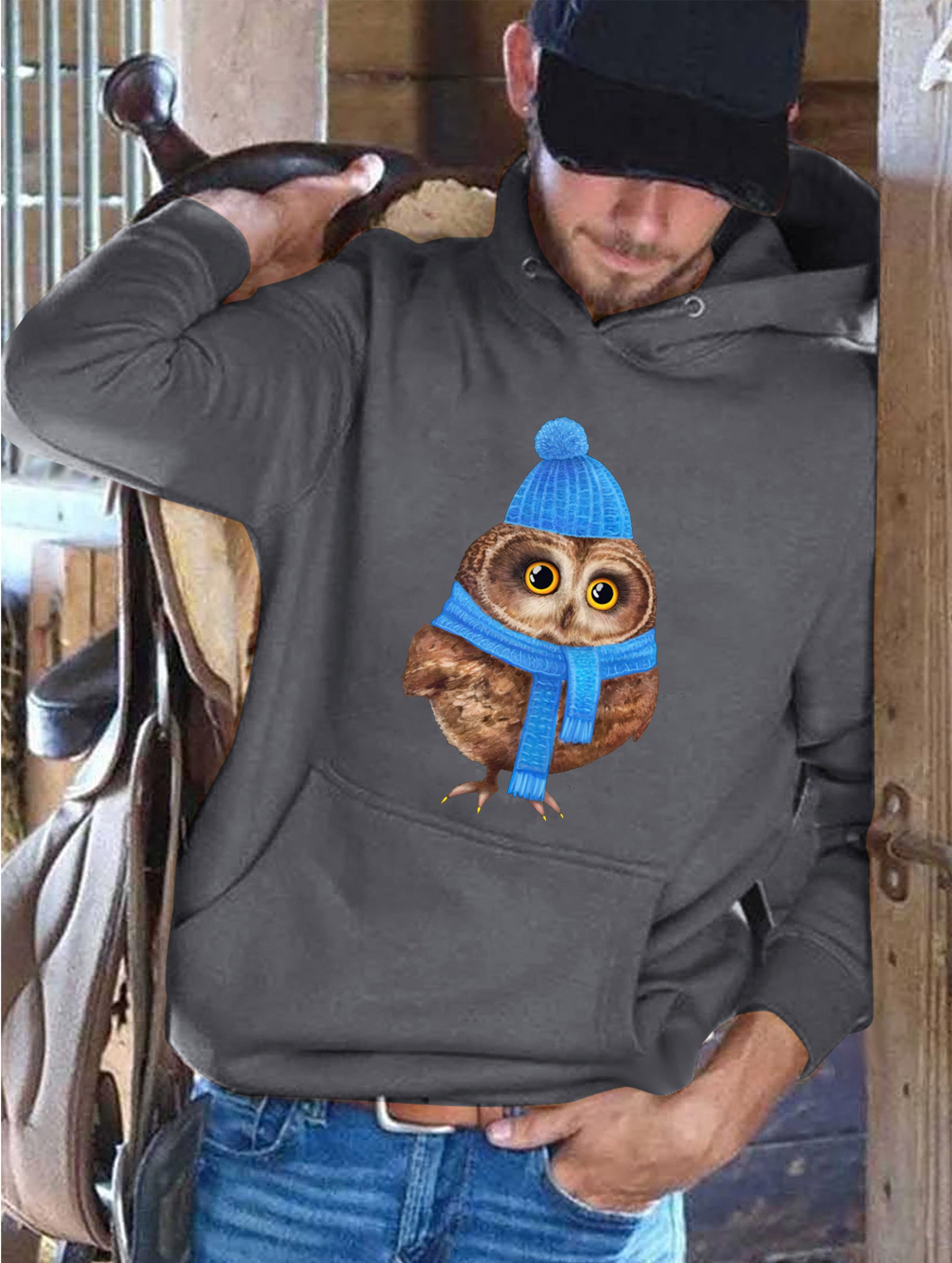 Xmas owl Men's sweatshirt