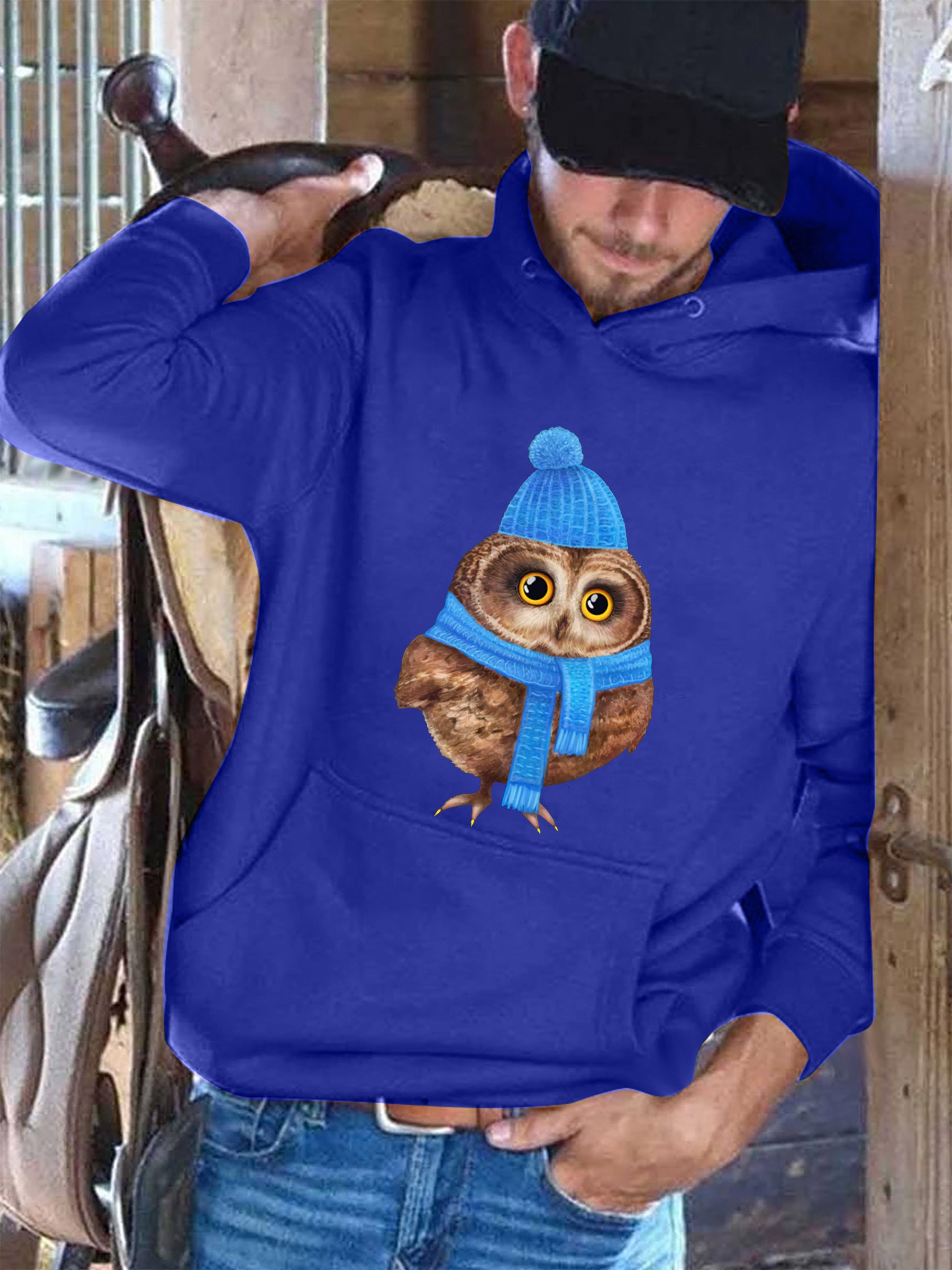 Xmas owl Men's sweatshirt