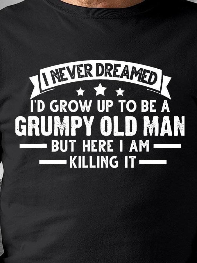 Grumpy Old Man Long Sleeve Casual Sweatshirt