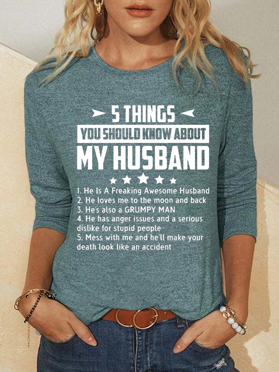 Five Things About My Husband Top | lilicloth