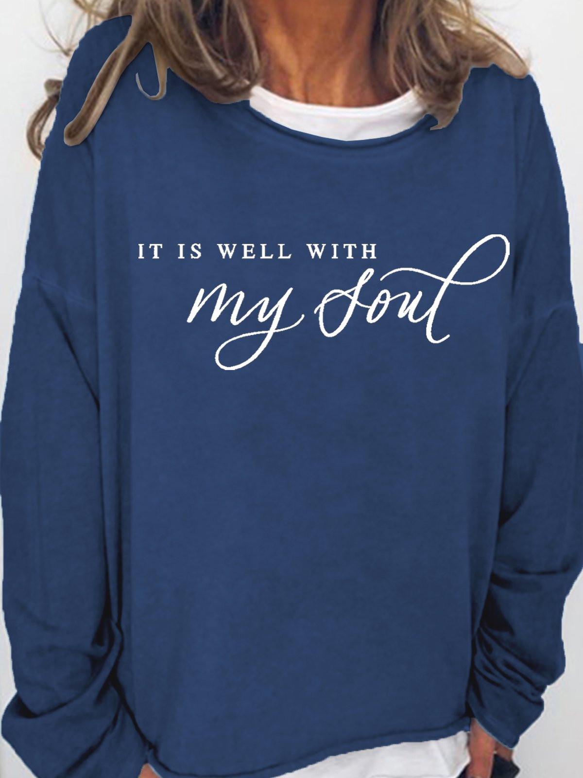 It Is Well With My Soul  Casual Letter Sweatshirts