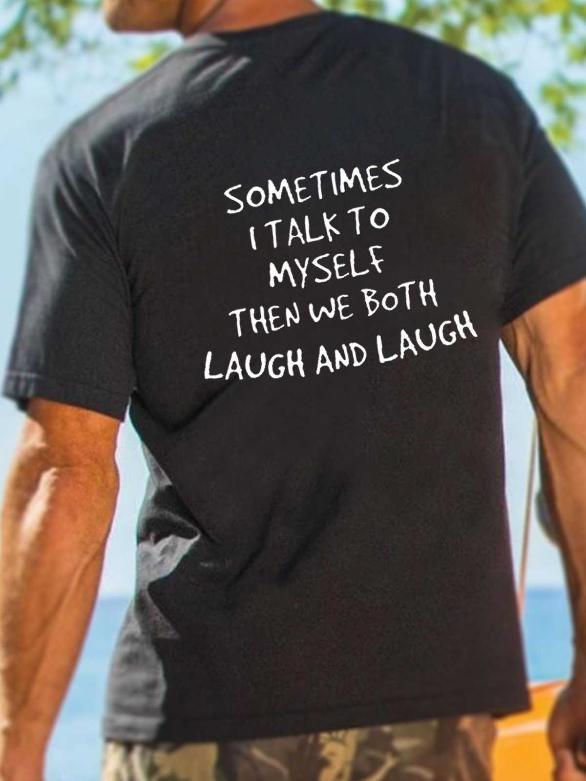 Sometime I talk to Myself Short Sleeve T-shirt