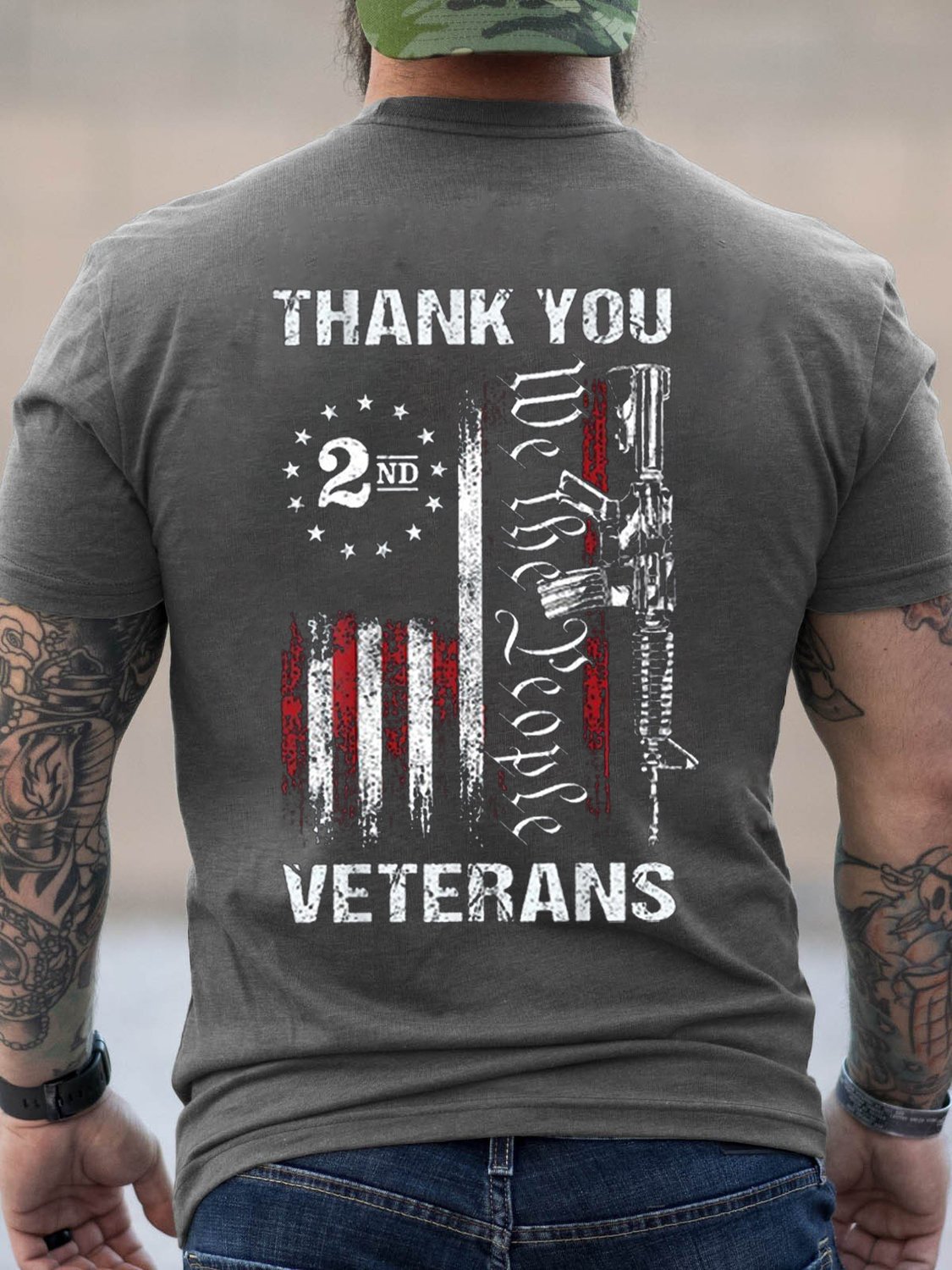 Thank You Veterans We The People Men's Shirts & Tops