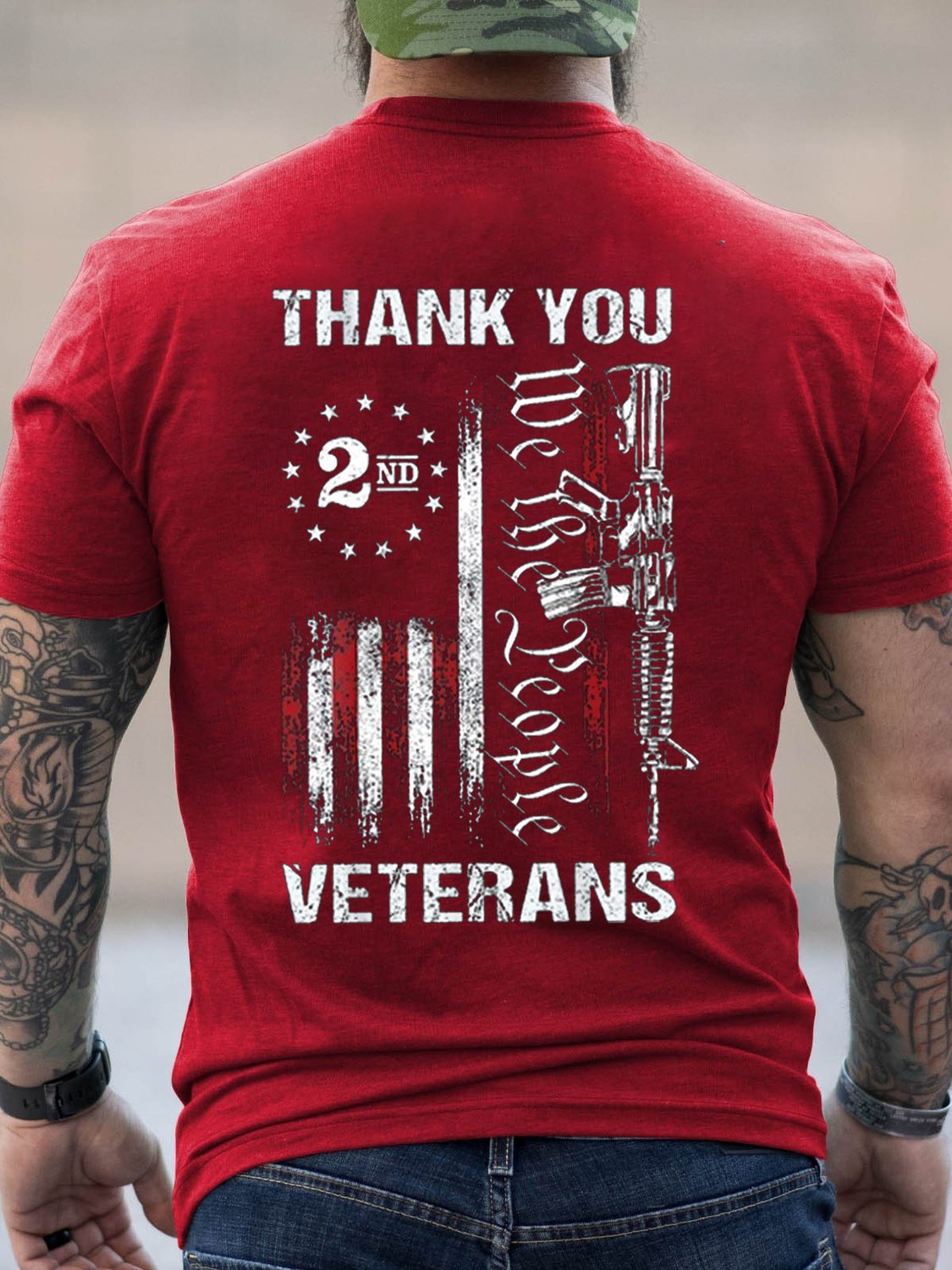 Thank You Veterans We The People Men's Shirts & Tops