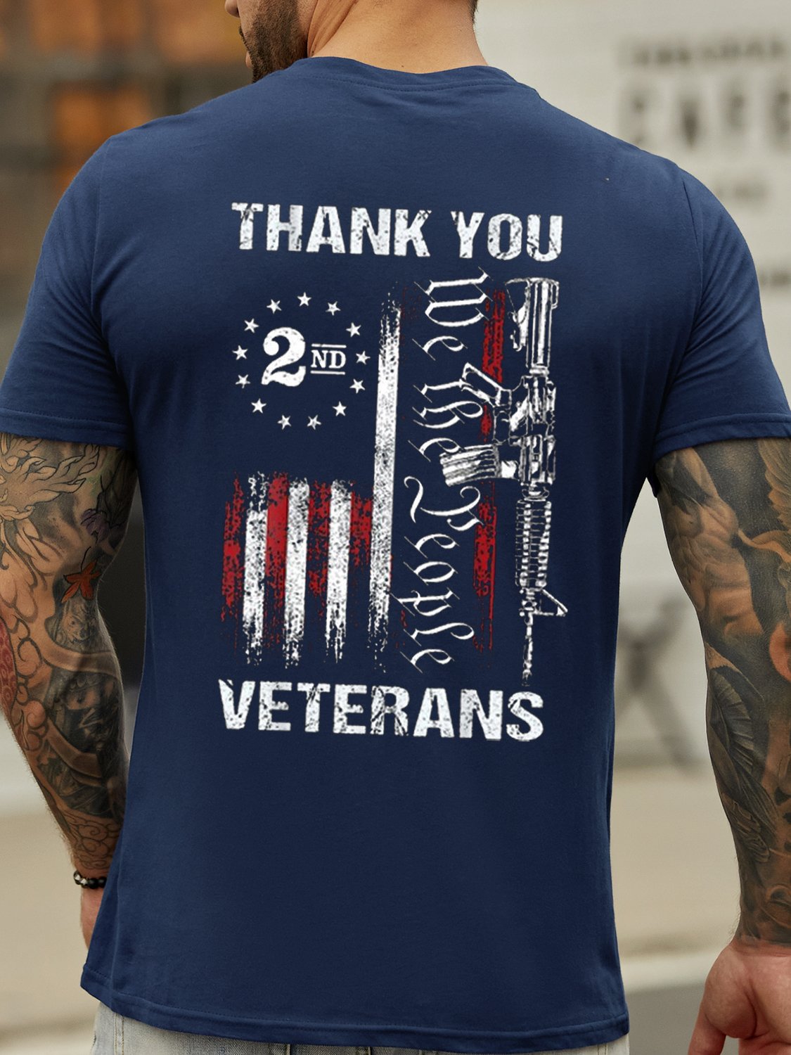 Thank You Veterans We The People Men's Shirts & Tops