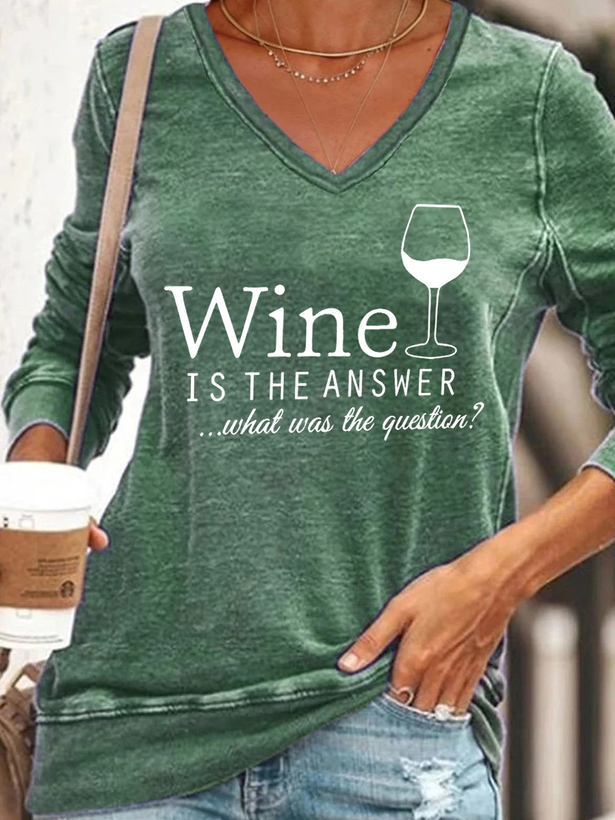 Wine Is The Answer Women's Sweatshirts