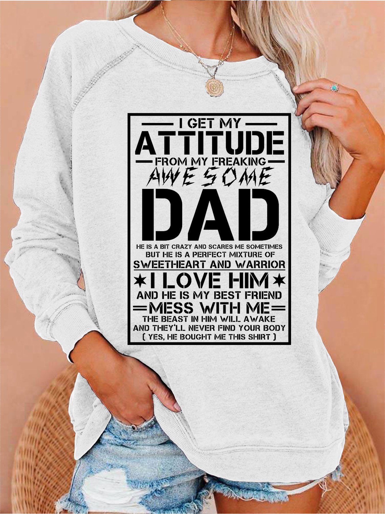 I Get A Awesome Dad Casual Sweatshirts