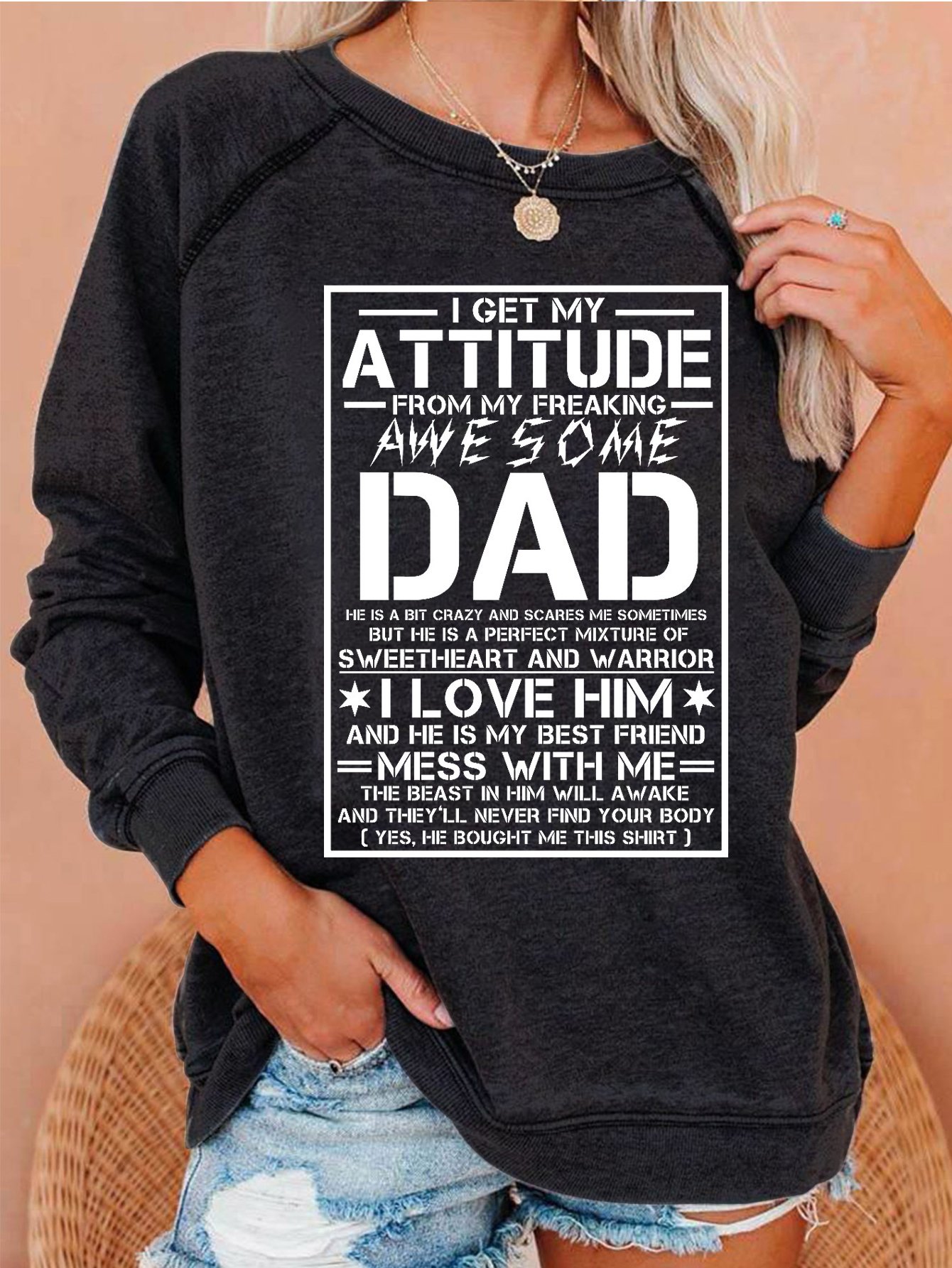 I Get A Awesome Dad Casual Sweatshirts