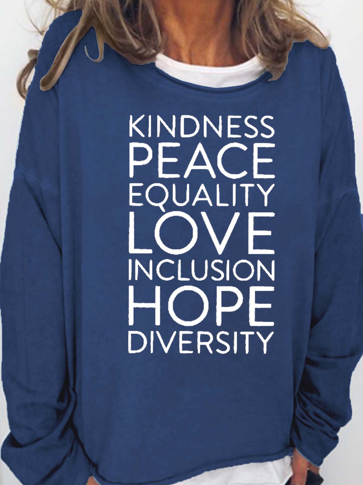 Kindness Peace Love Equality Women's Sweatshirts