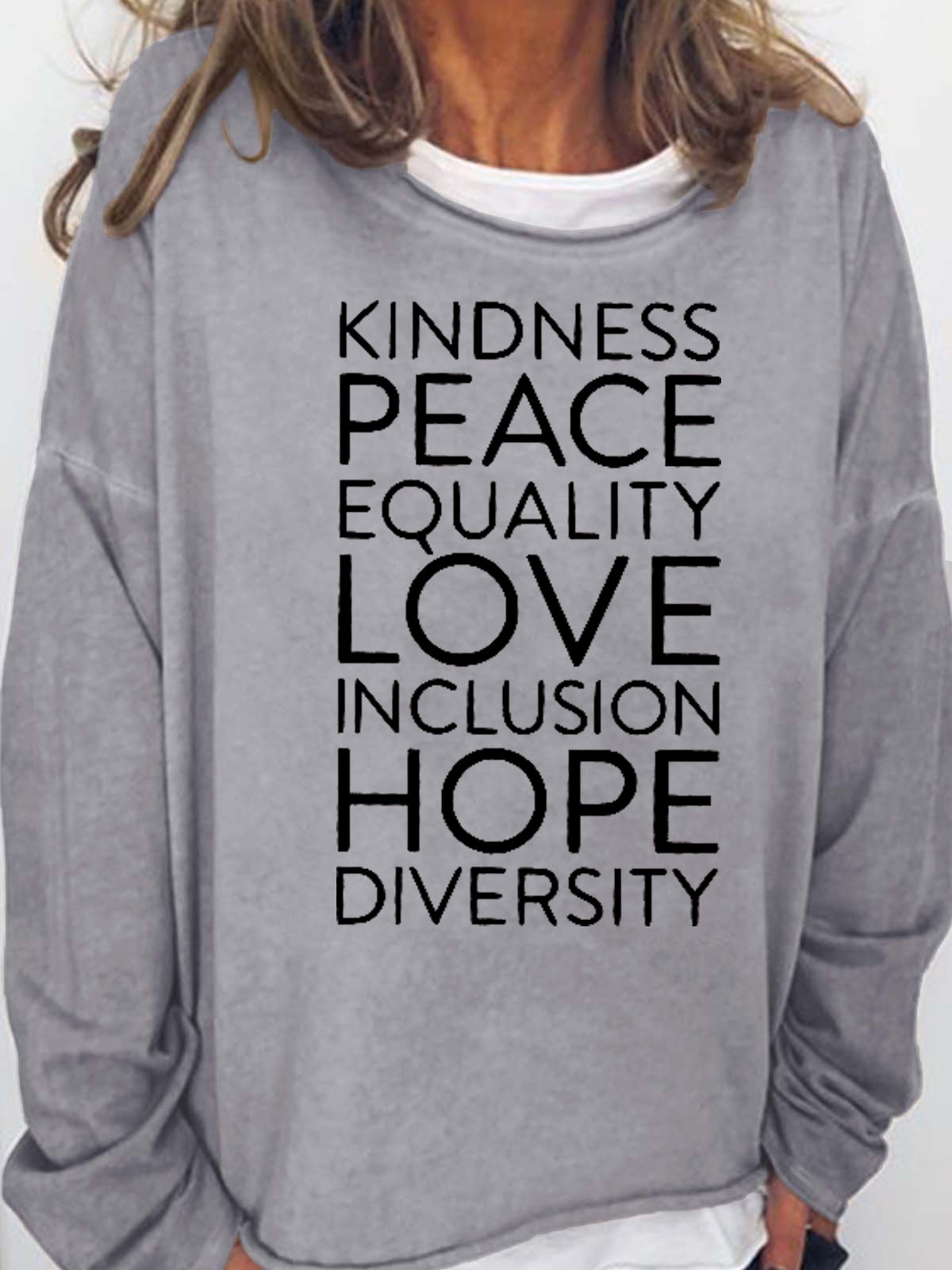 Kindness Peace Love Equality Women's Sweatshirts