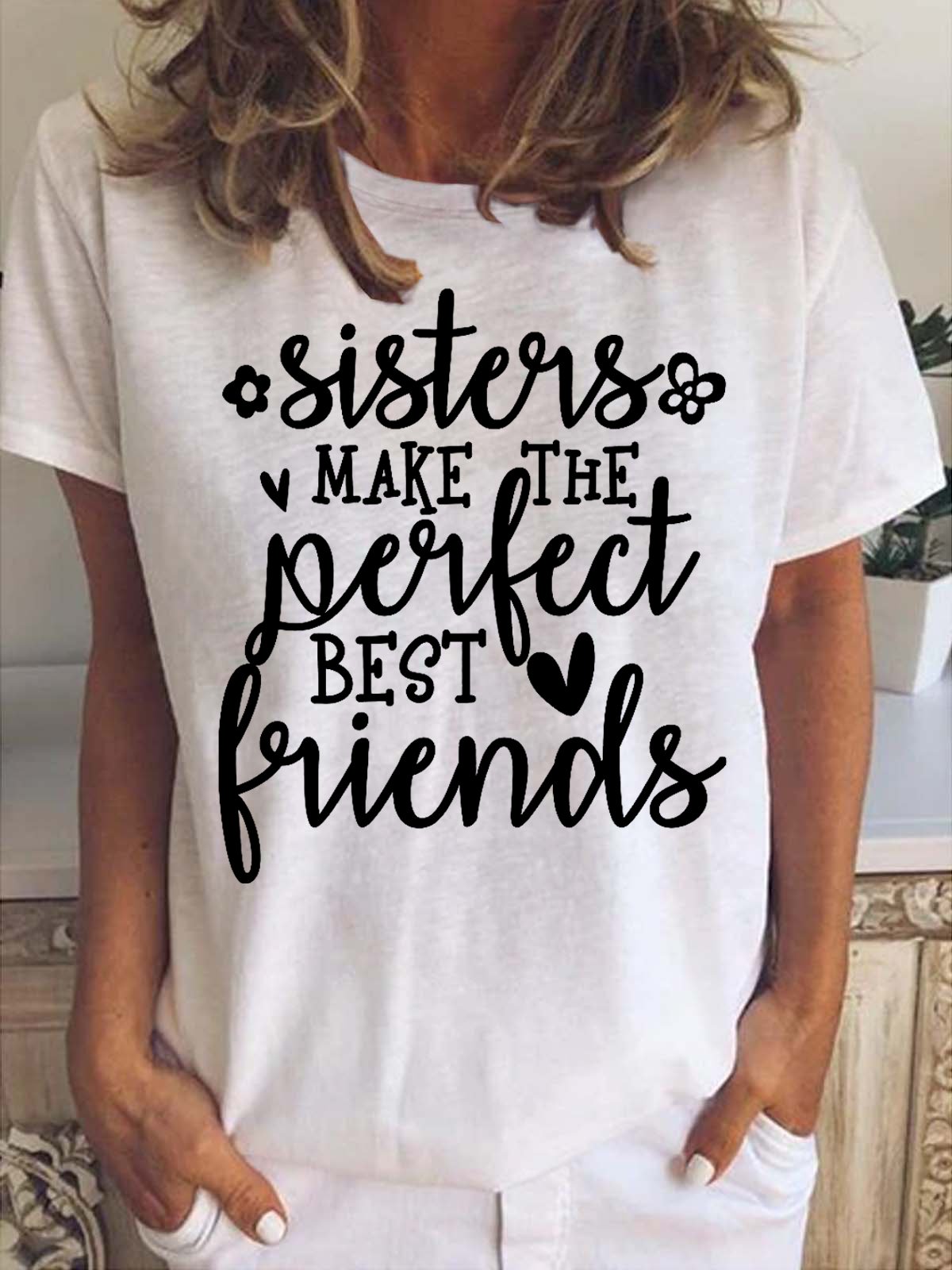 Sisters Make The Best Friends Women's Short sleeve tops