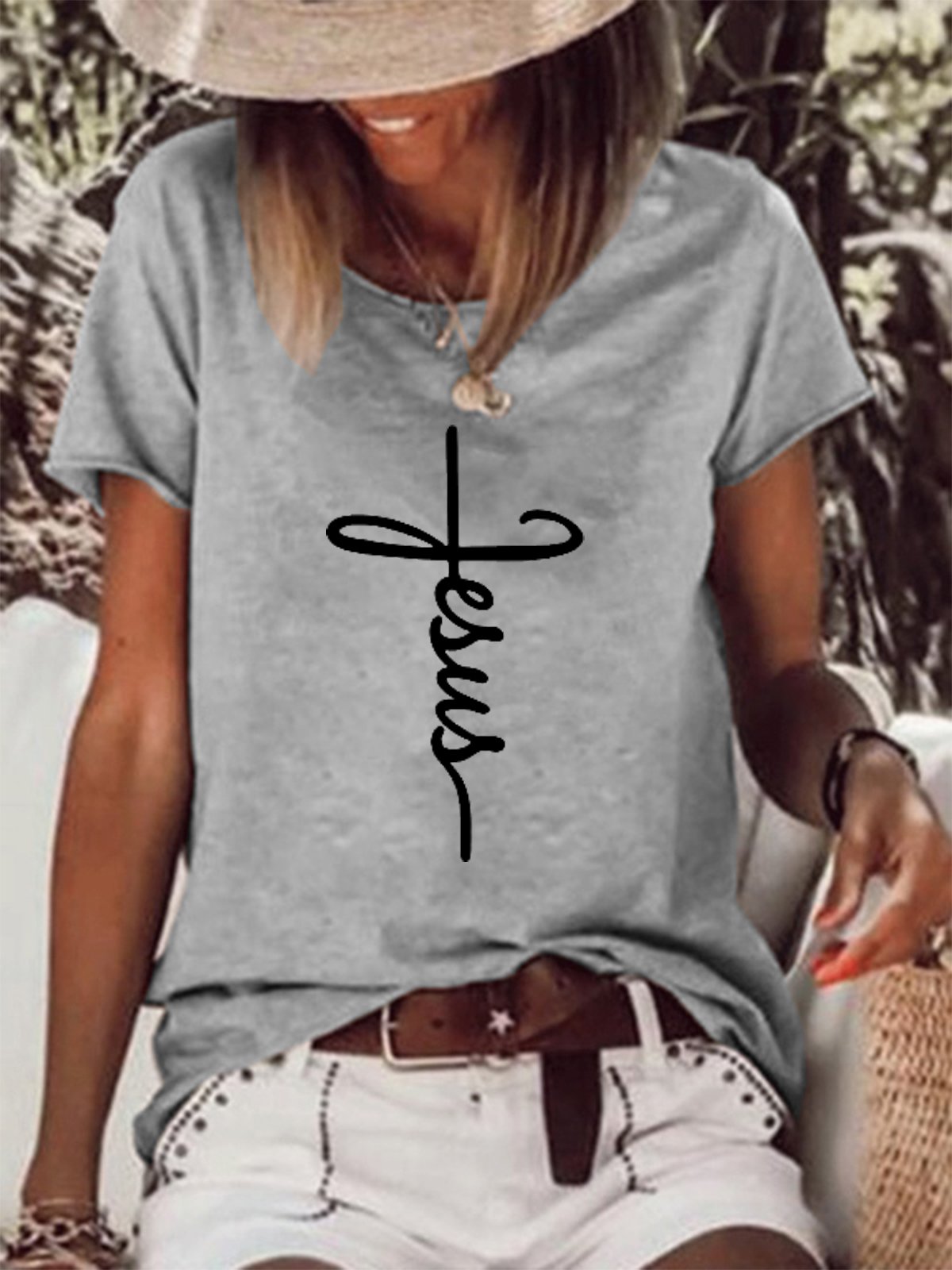 Jesus Women's Short sleeve tops