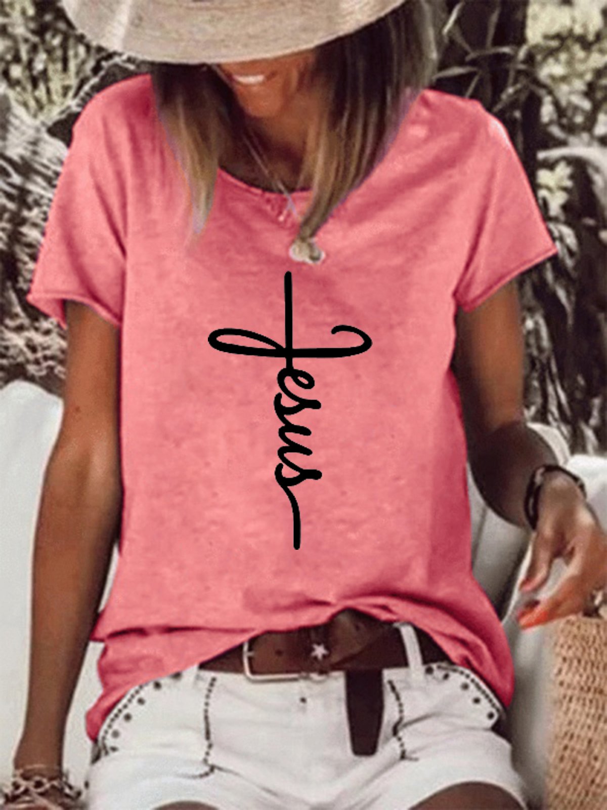 Jesus Women's Short sleeve tops