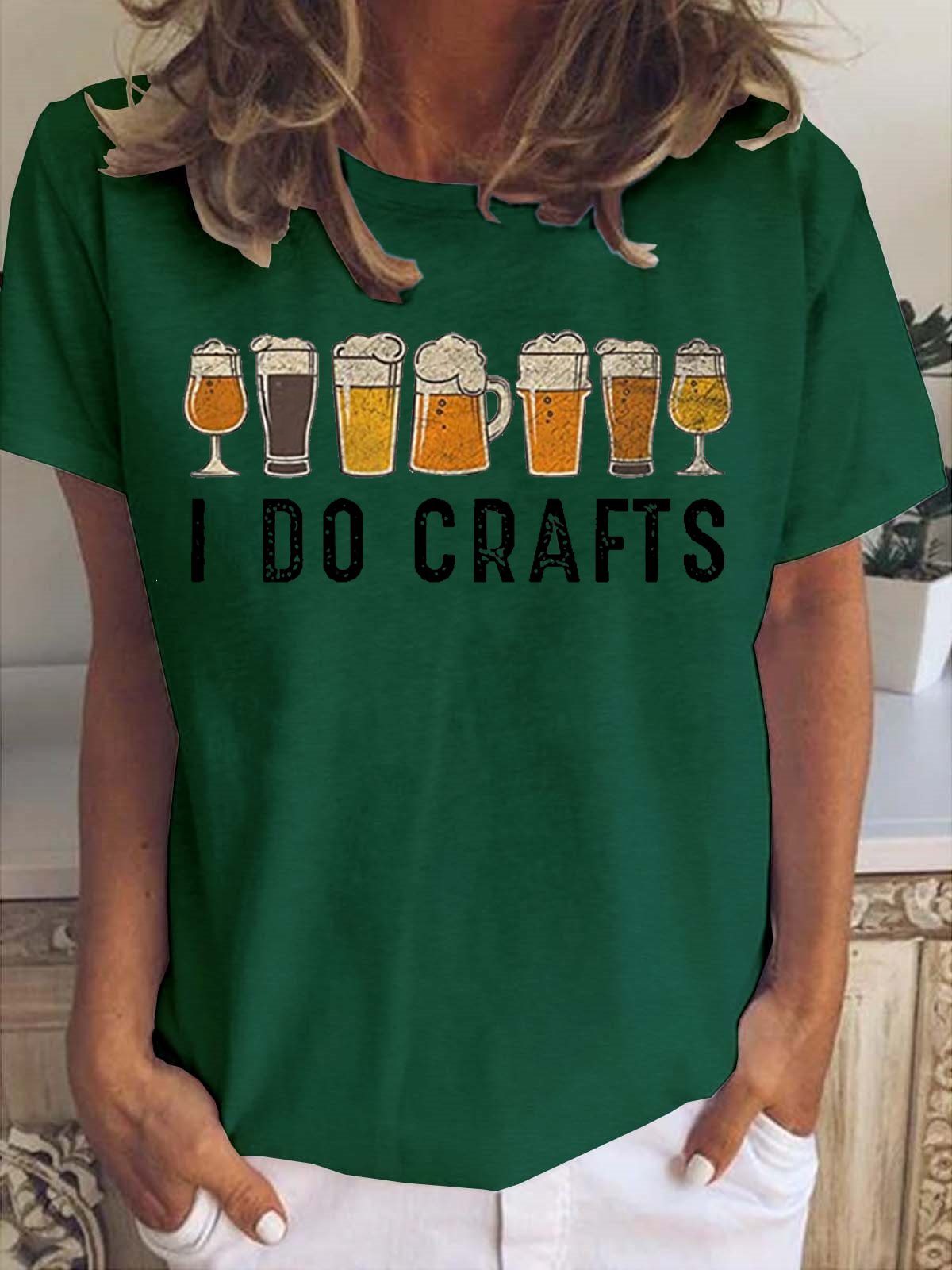 I Do Crafts Beer Cotton Short sleeve tops