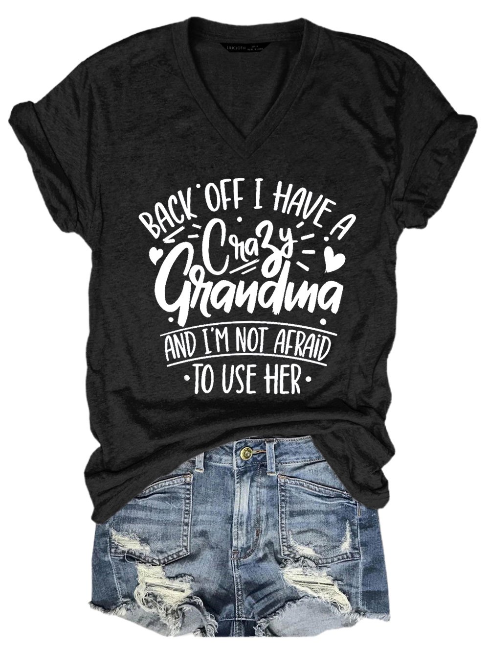 Back Off I Have A Crazy Grandma Short Sleeve T-shirt