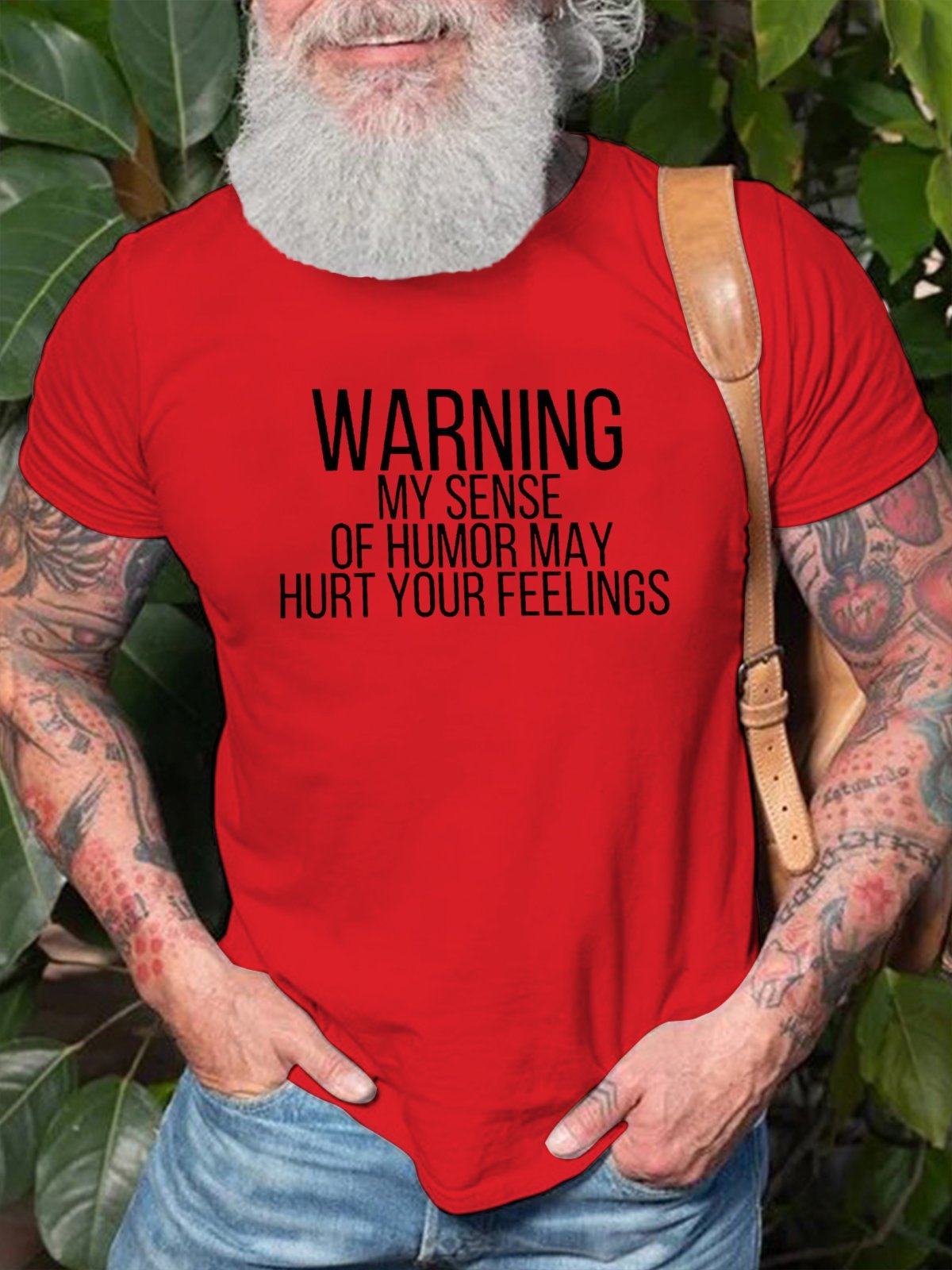 Warning My Sens Of Humor May Hurt Your Feelings Men's Shirts & Tops