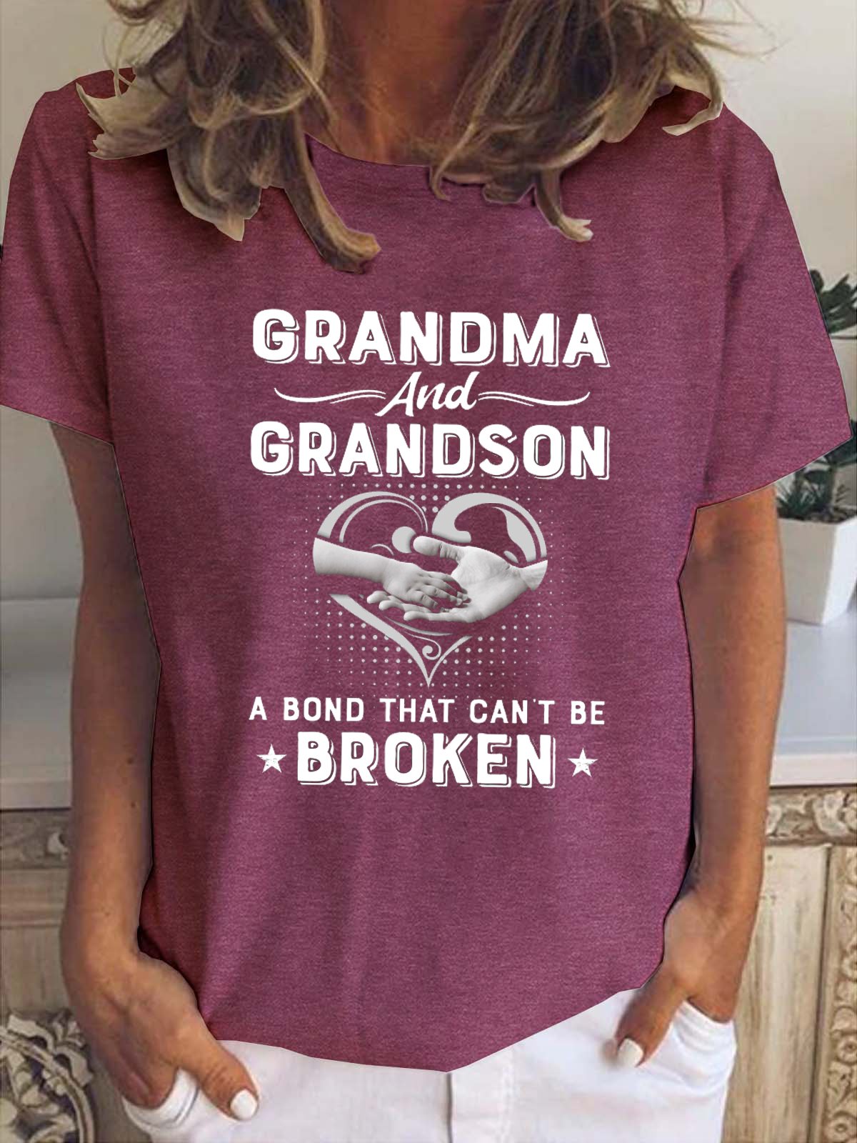 Grandma & Grandson A Bond That Can't Be Broken T-Shirt